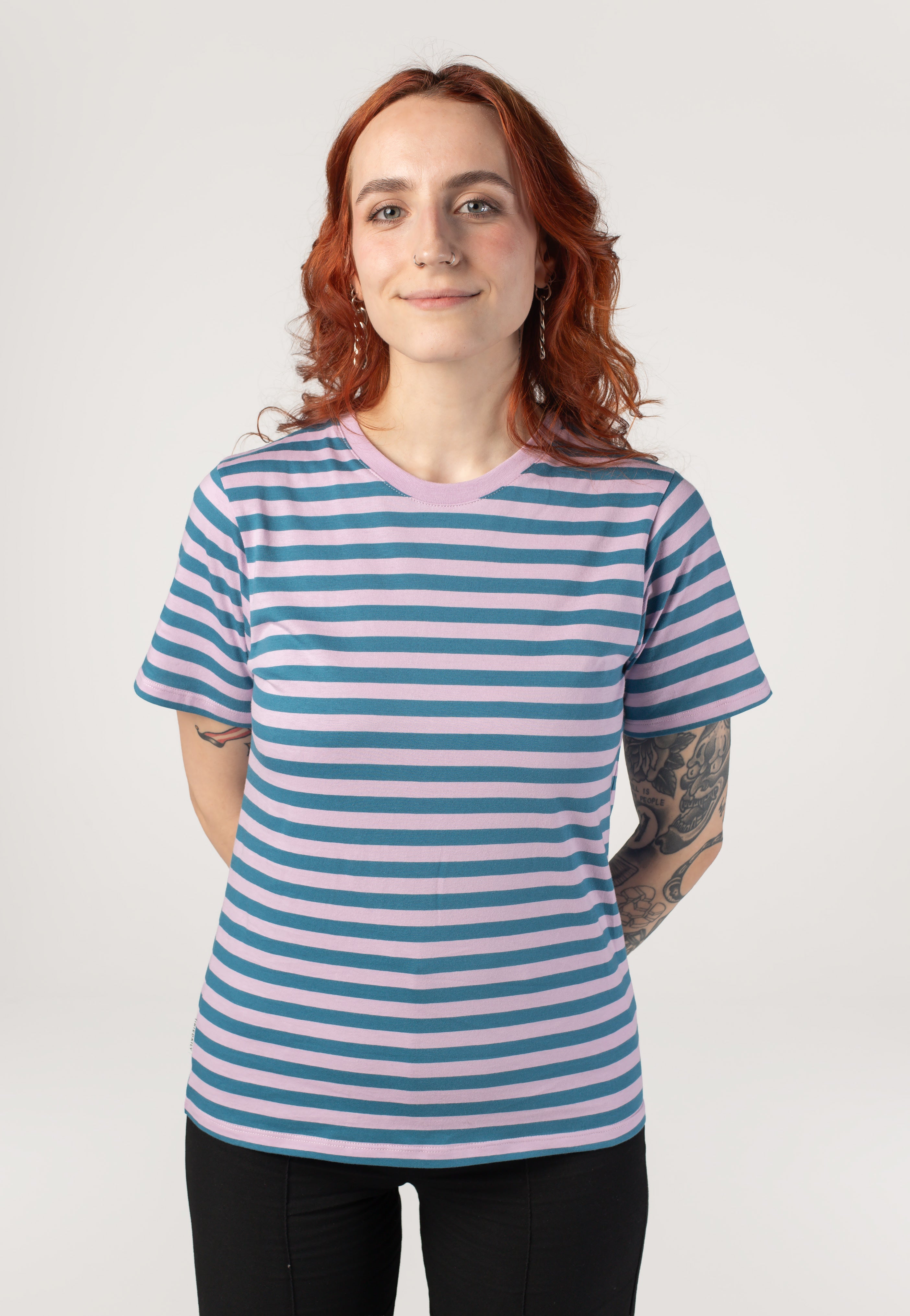 Iriedaily - Stripe Basic Light Mauve - T-Shirt | Women-Image