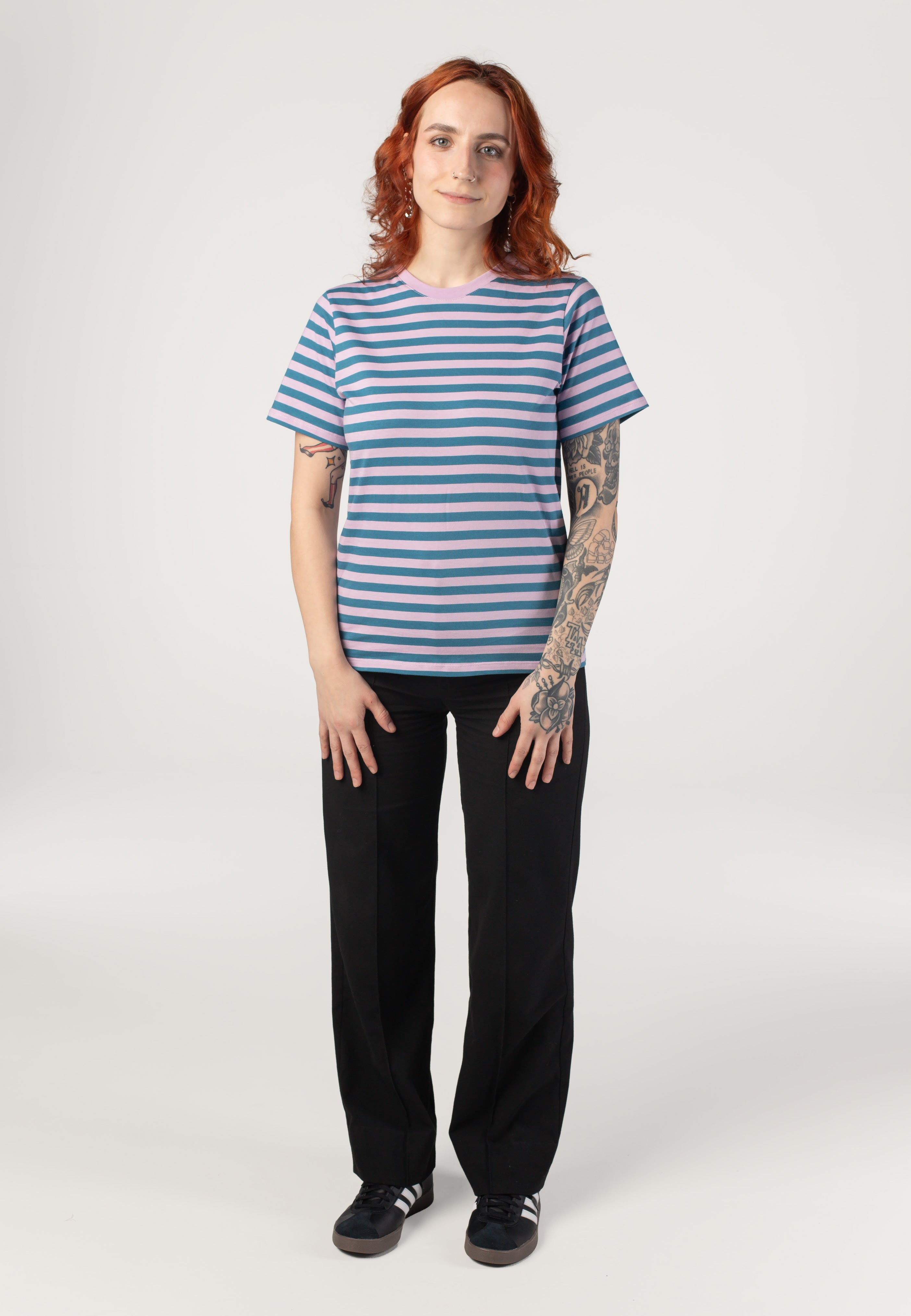 Iriedaily - Stripe Basic Light Mauve - T-Shirt | Women-Image
