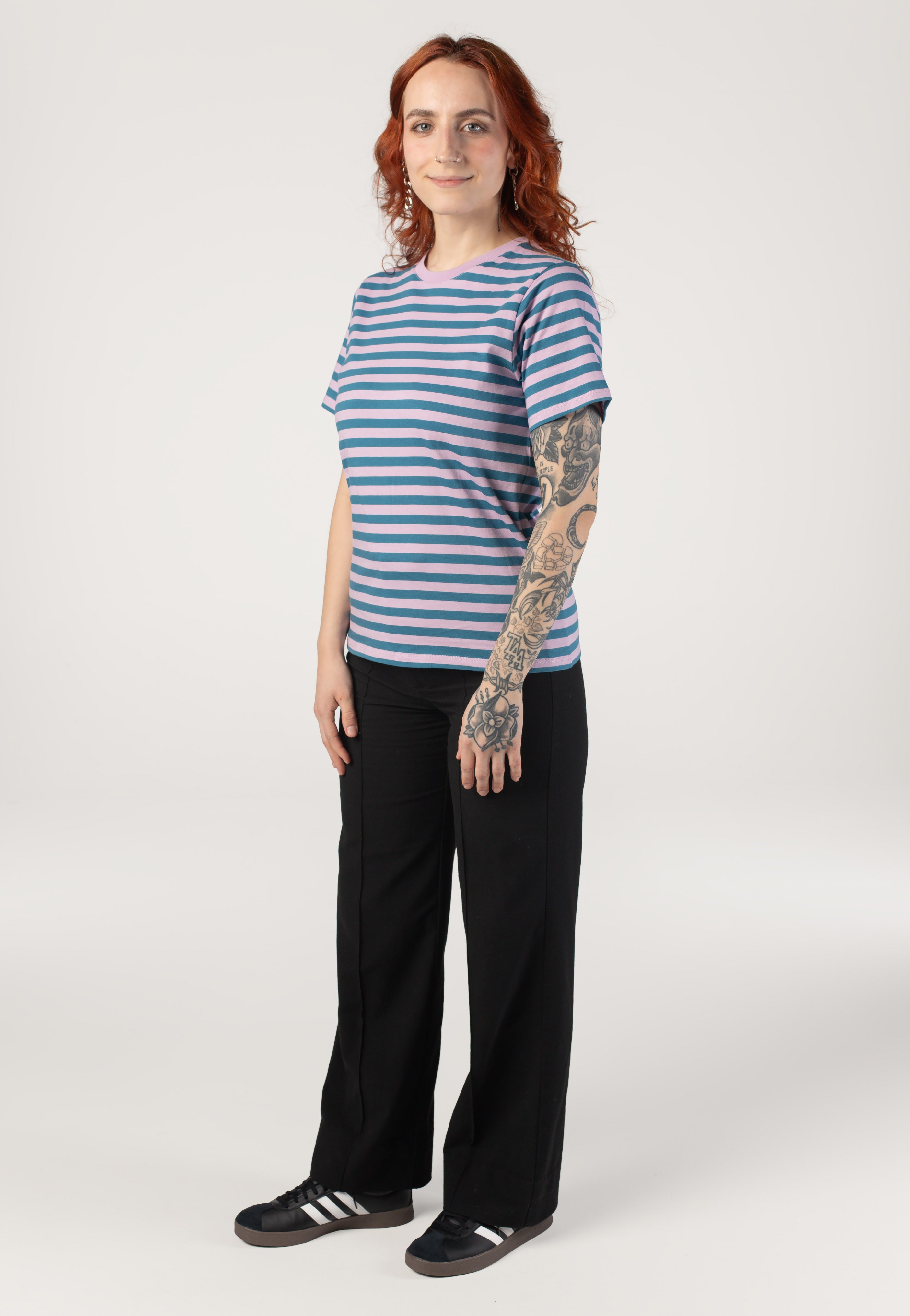 Iriedaily - Stripe Basic Light Mauve - T-Shirt | Women-Image