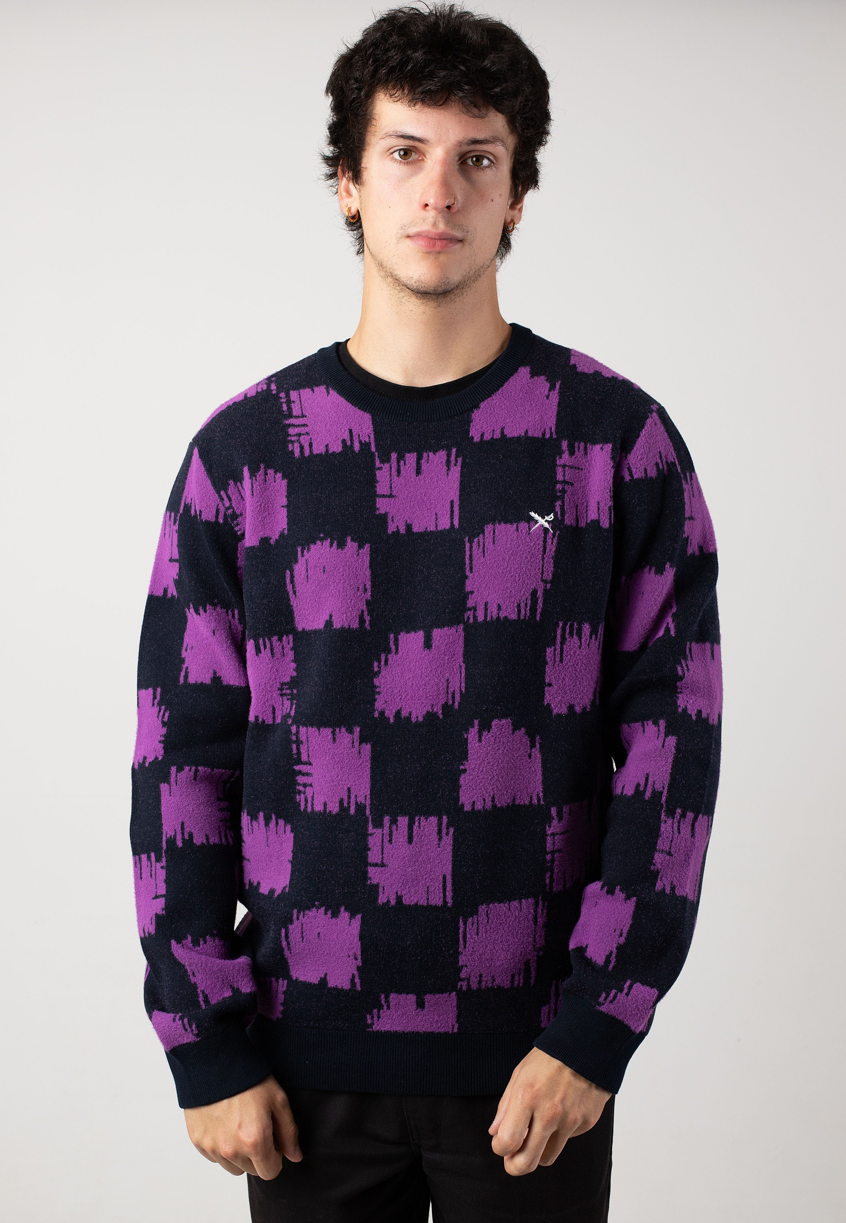 Iriedaily - Switchup Knit Navy Purple - Pullover | Men-Image
