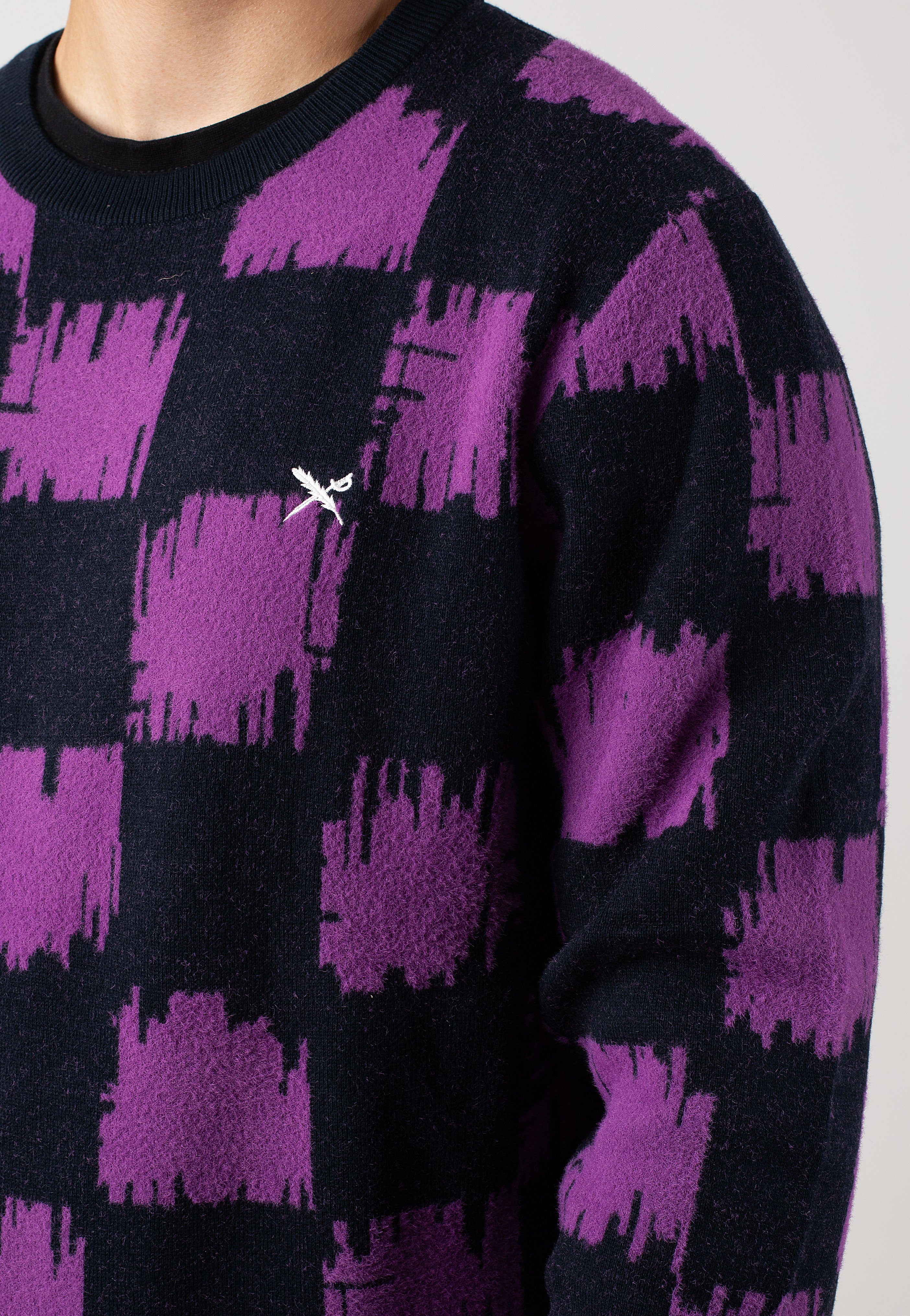 Iriedaily - Switchup Knit Navy Purple - Pullover | Men-Image