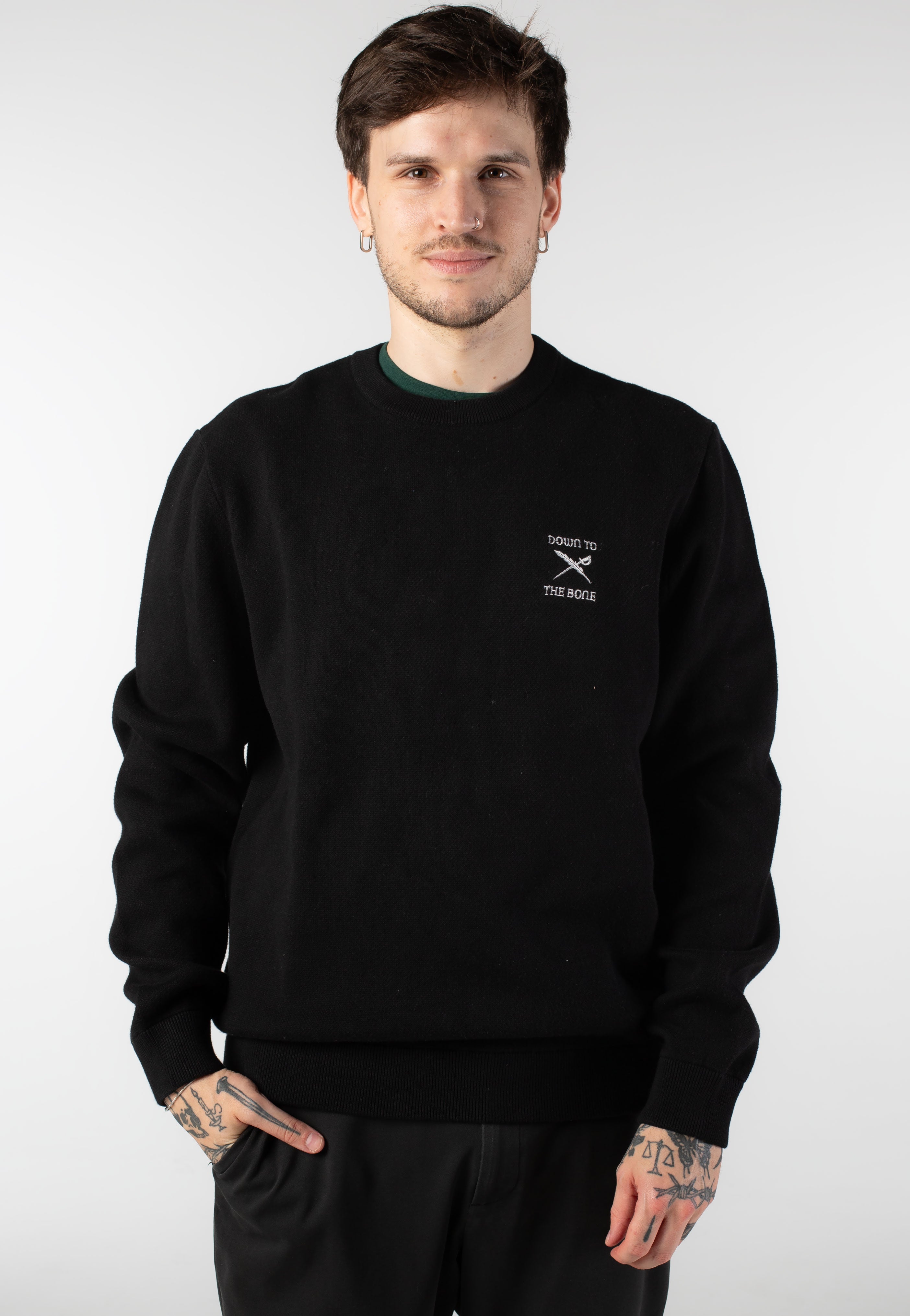 Iriedaily - To the Bone Knit Black - Pullover | Men-Image