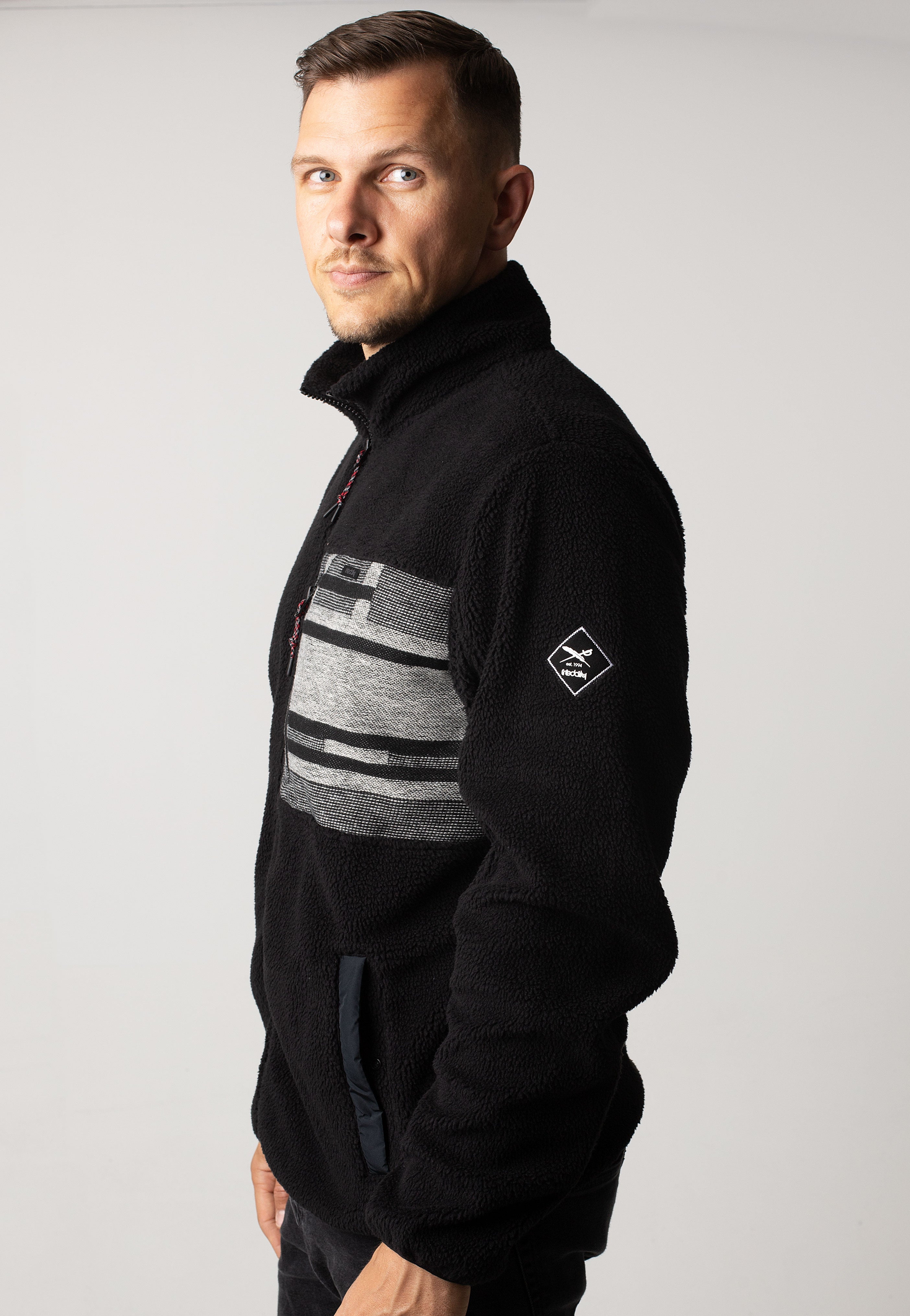 Iriedaily - Wonderer Track Black White - Track Jacket | Men-Image