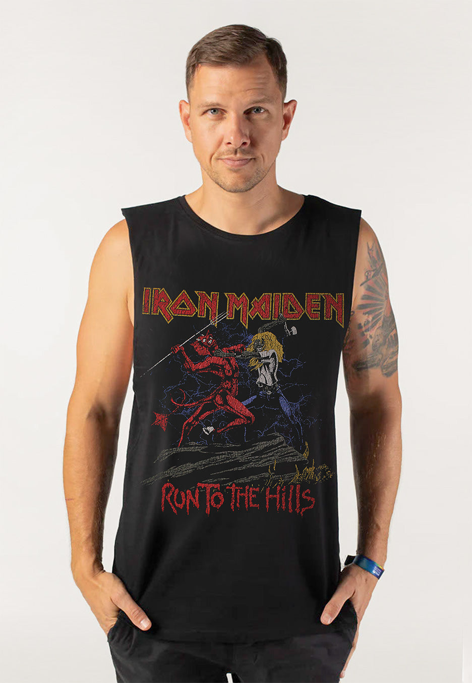 Iron Maiden - Run To The Hills - Sleeveless | Men-Image