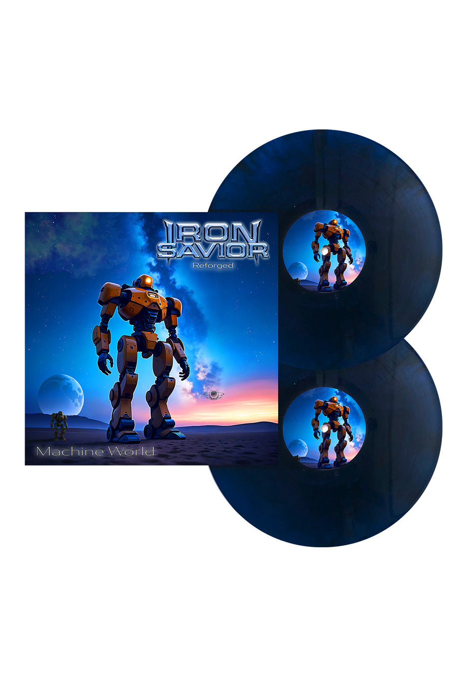 Iron Savior - Reforged-Machine World Ltd. Starbreaker Blue - Colored 2 Vinyl | Neutral-Image