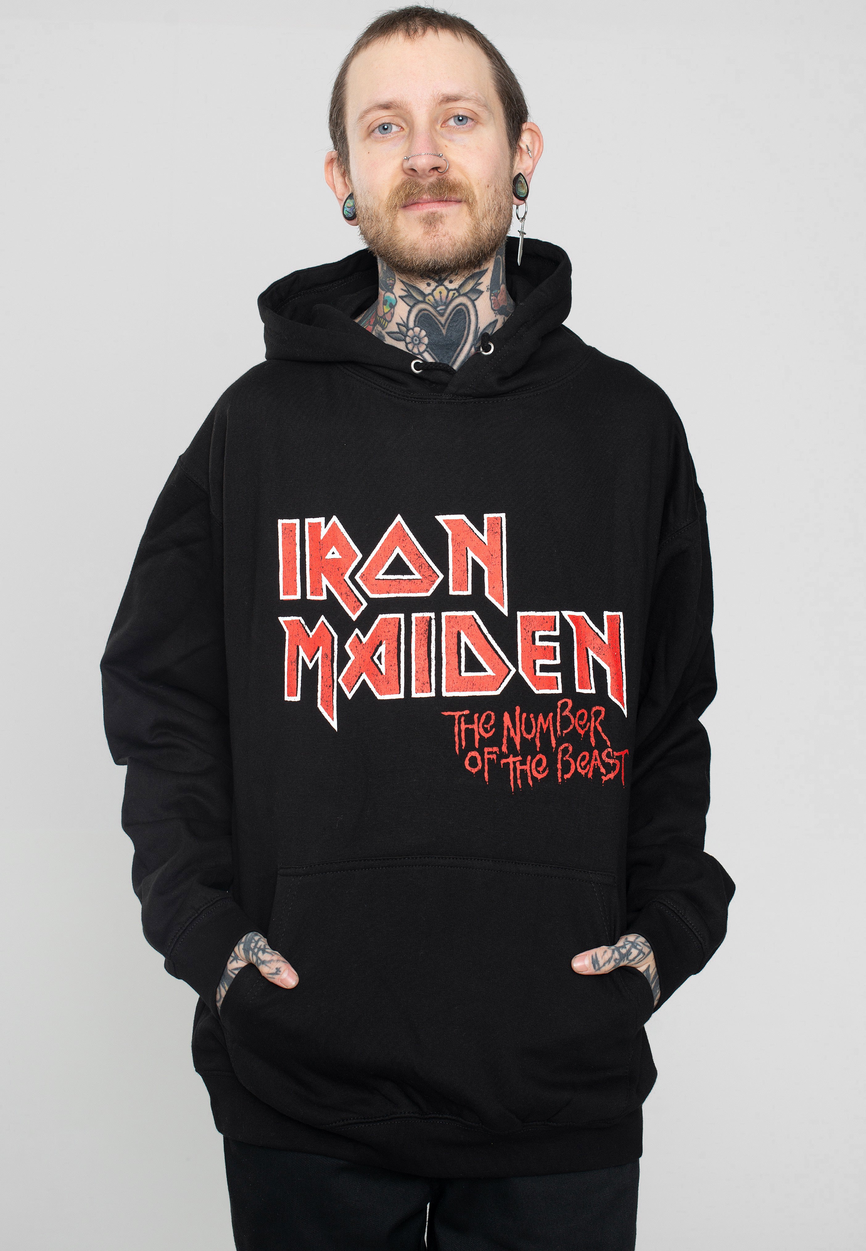 Iron Maiden - Vintage Logo Faded Edge Album - Hoodie | Impericon