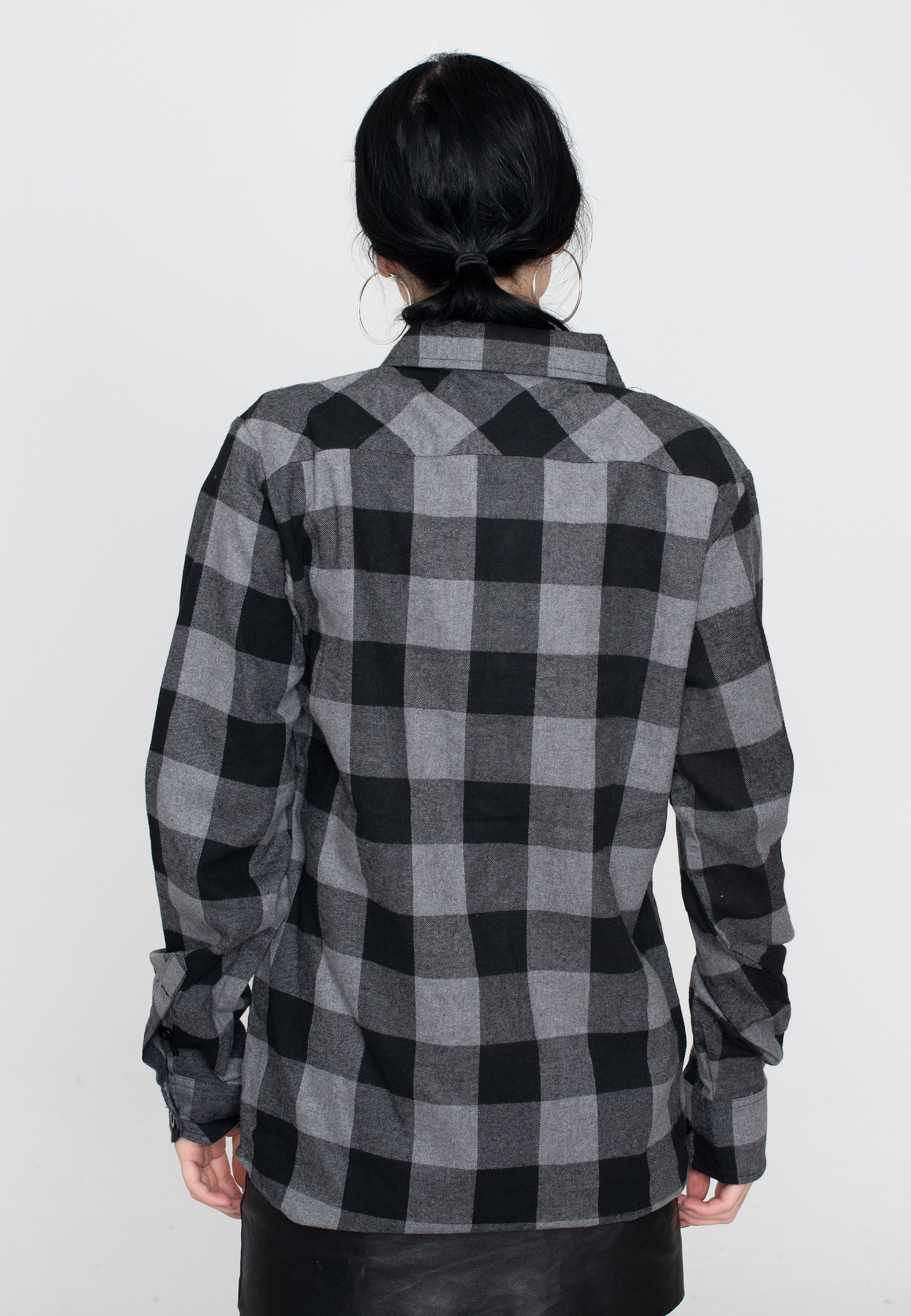 Ironnail - Hooft Black/Charcoal Flanell - Shirt | Women-Image