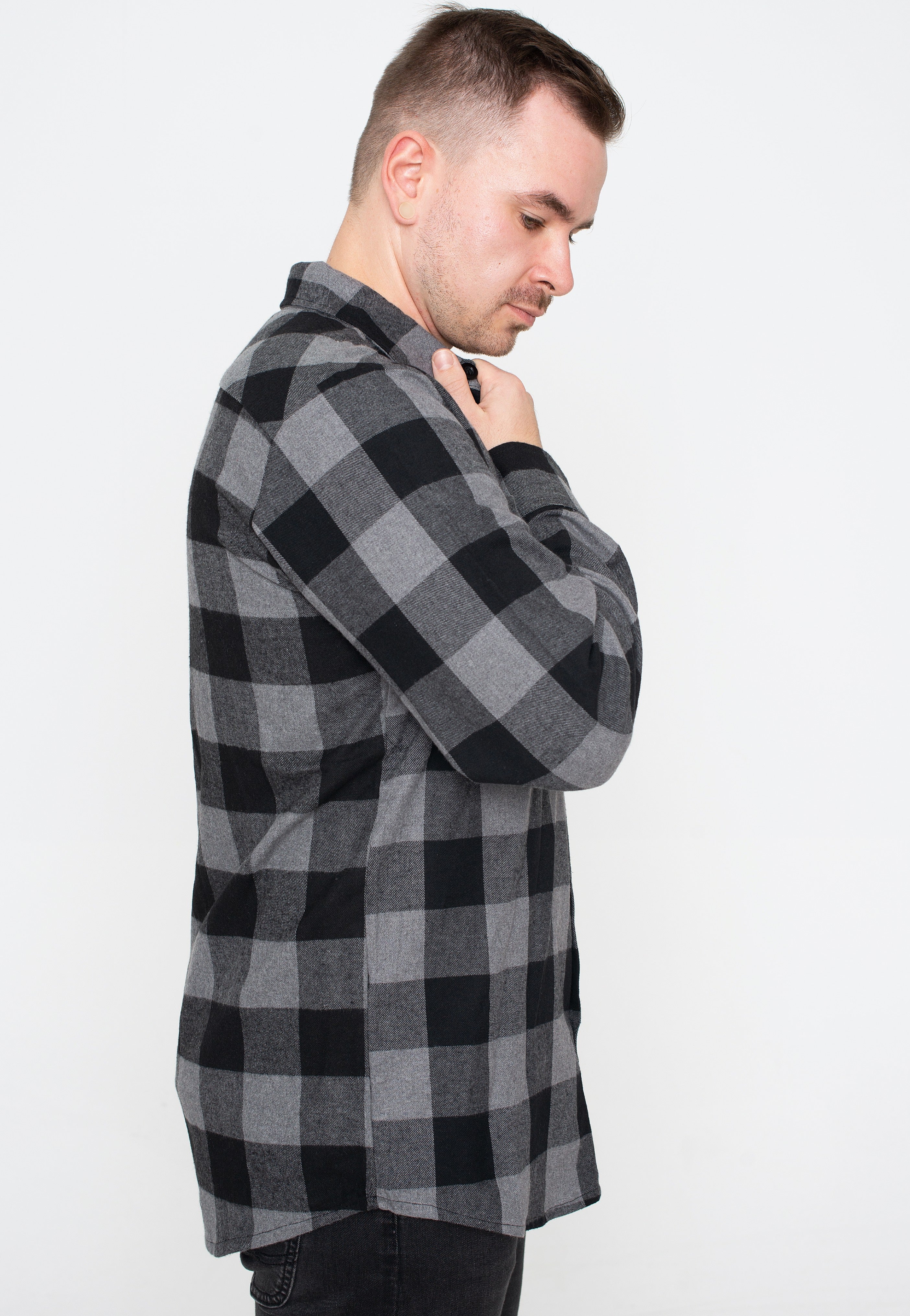 Ironnail - Hooft Black/Charcoal Flanell - Shirt | Men-Image