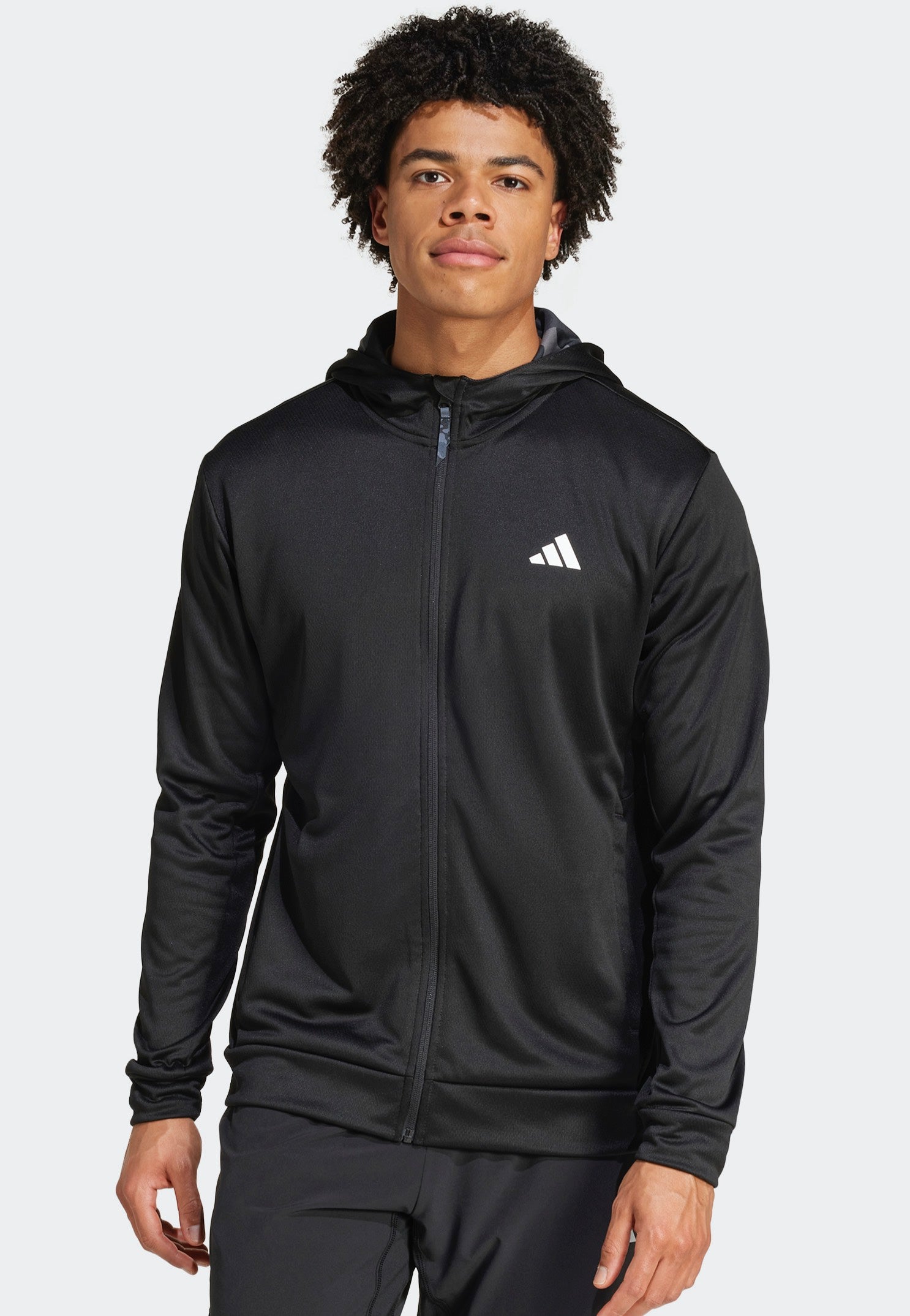 Adidas - Camo Fz Hd Black - Zipper | Men-Image