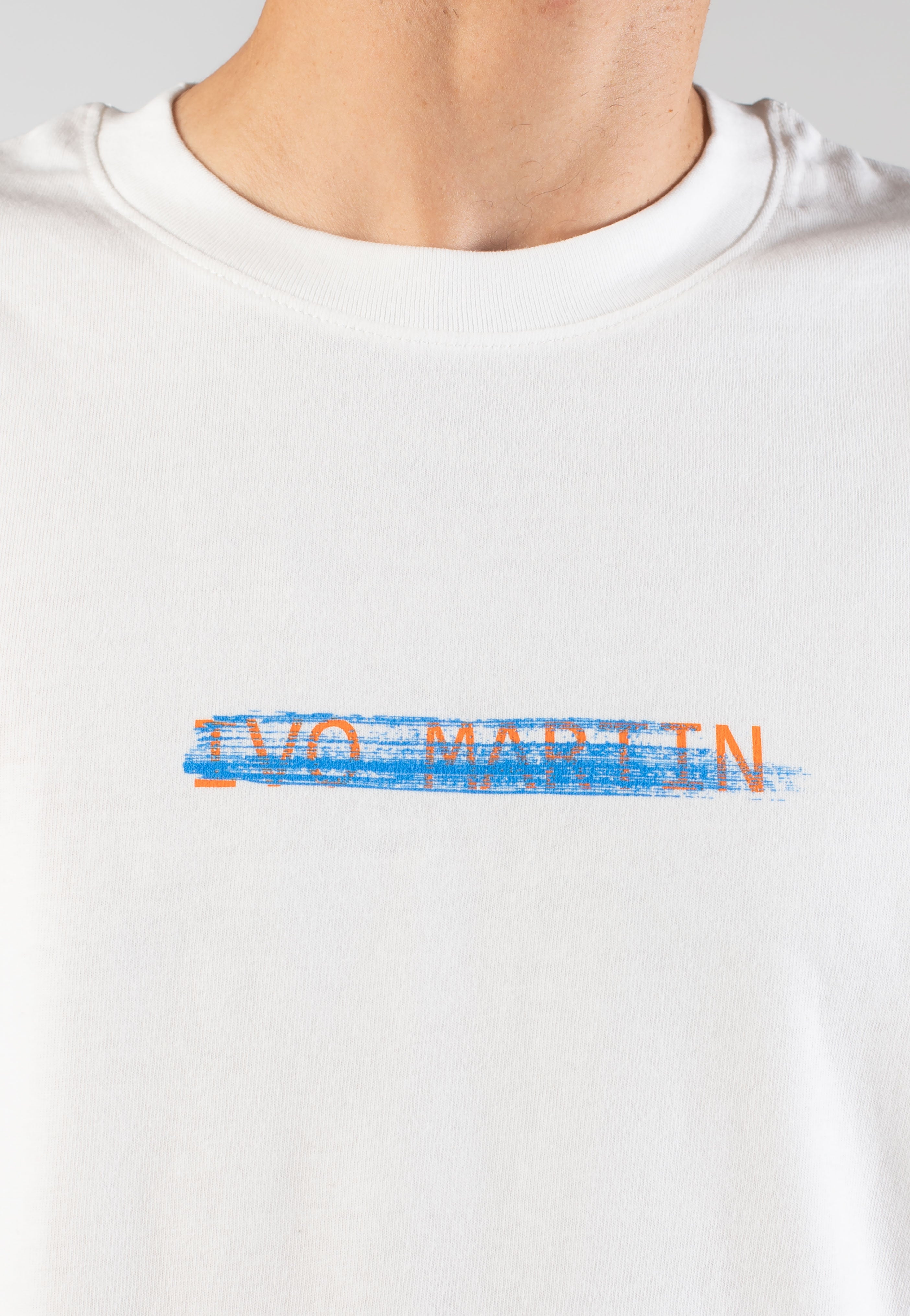 Ivo Martin - Abstrakt Off White - T-Shirt | Men-Image
