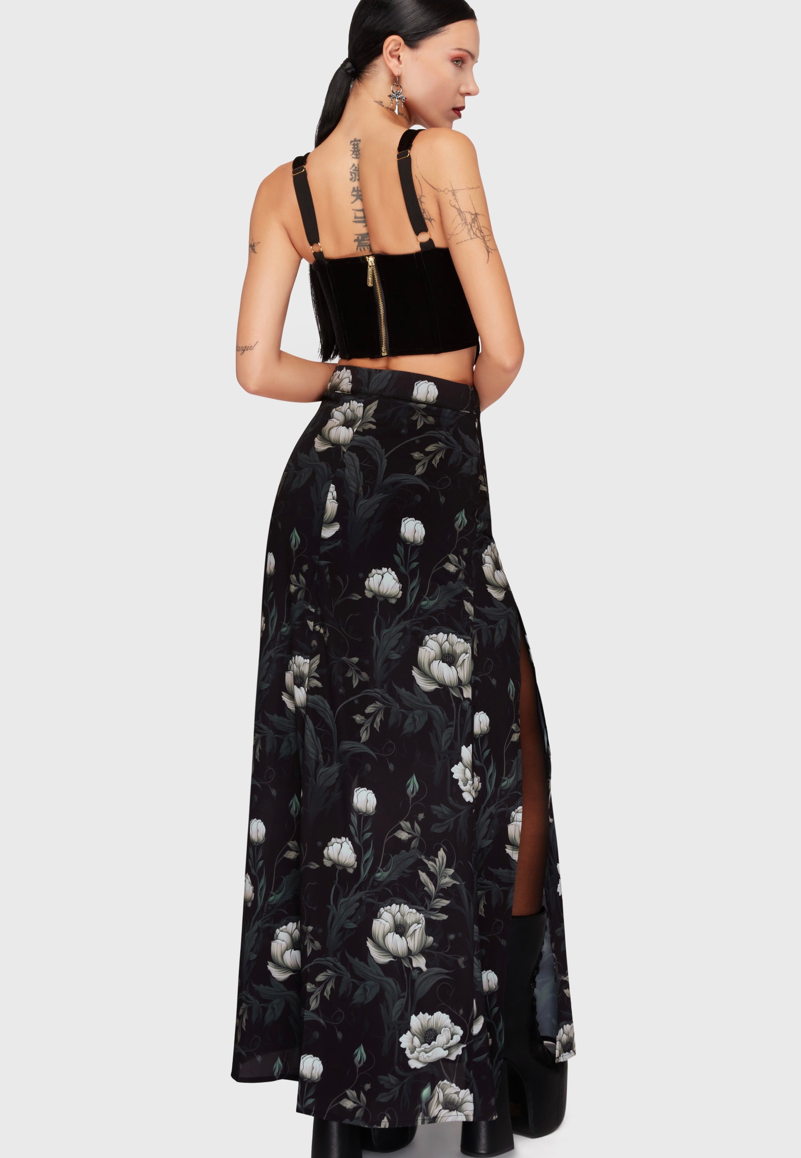 Killstar - Ivory's Chorus Black/Ivory - Skirt | Women-Image