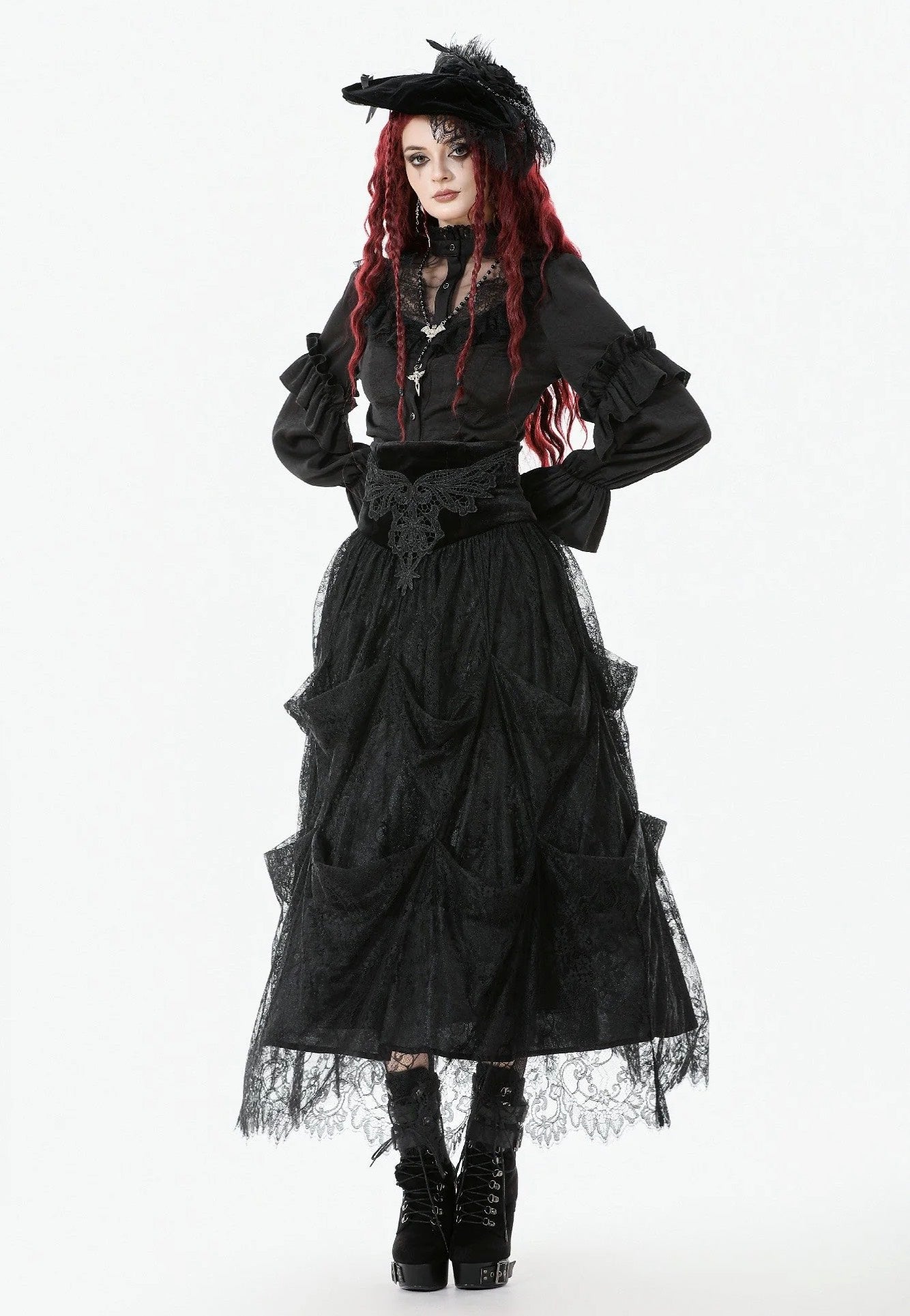 Dark In Love - Raven's Kiss Gothic Court - Blouse | Women-Image