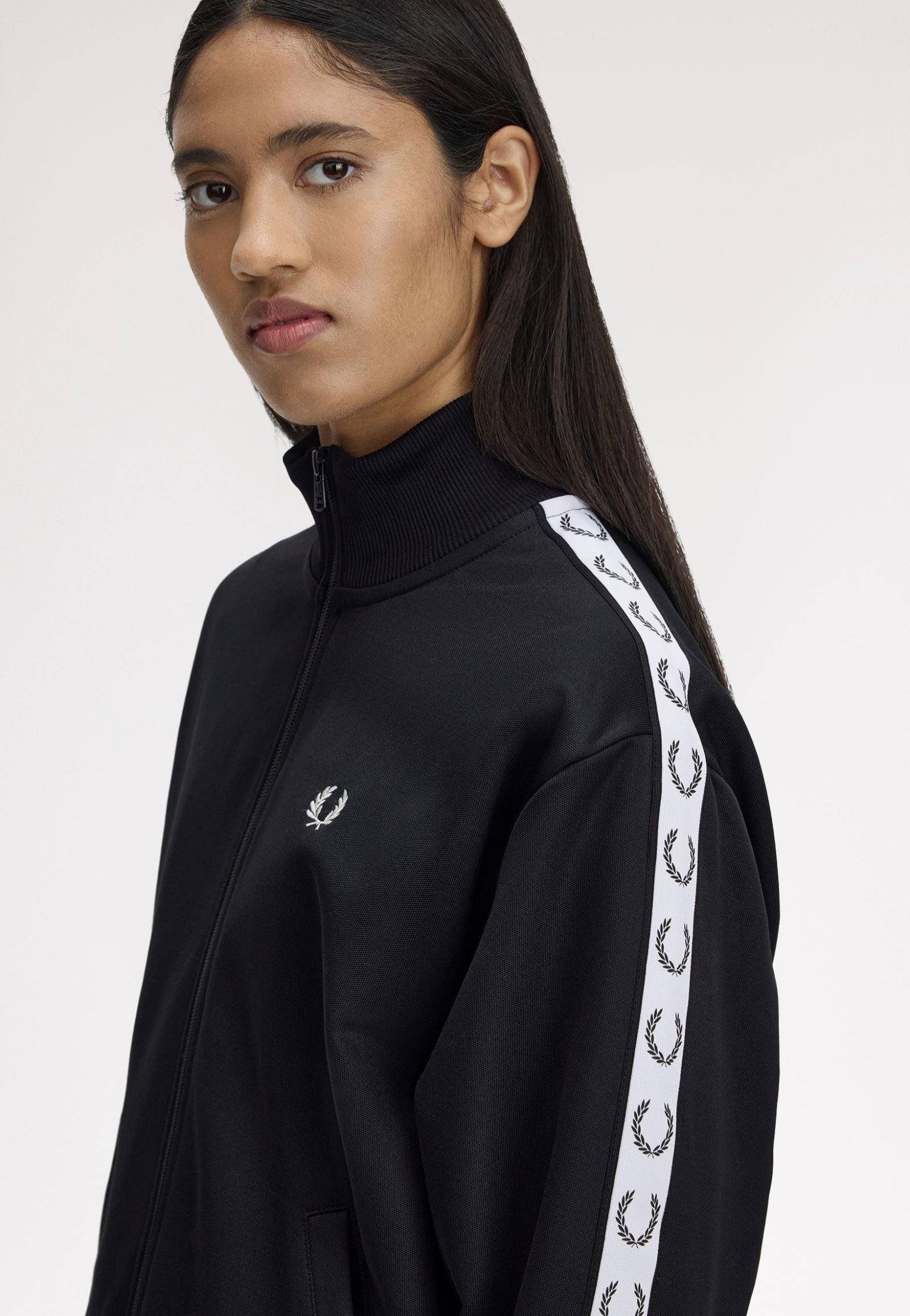 Fred Perry - Taped Black - Track Jacket | Women-Image