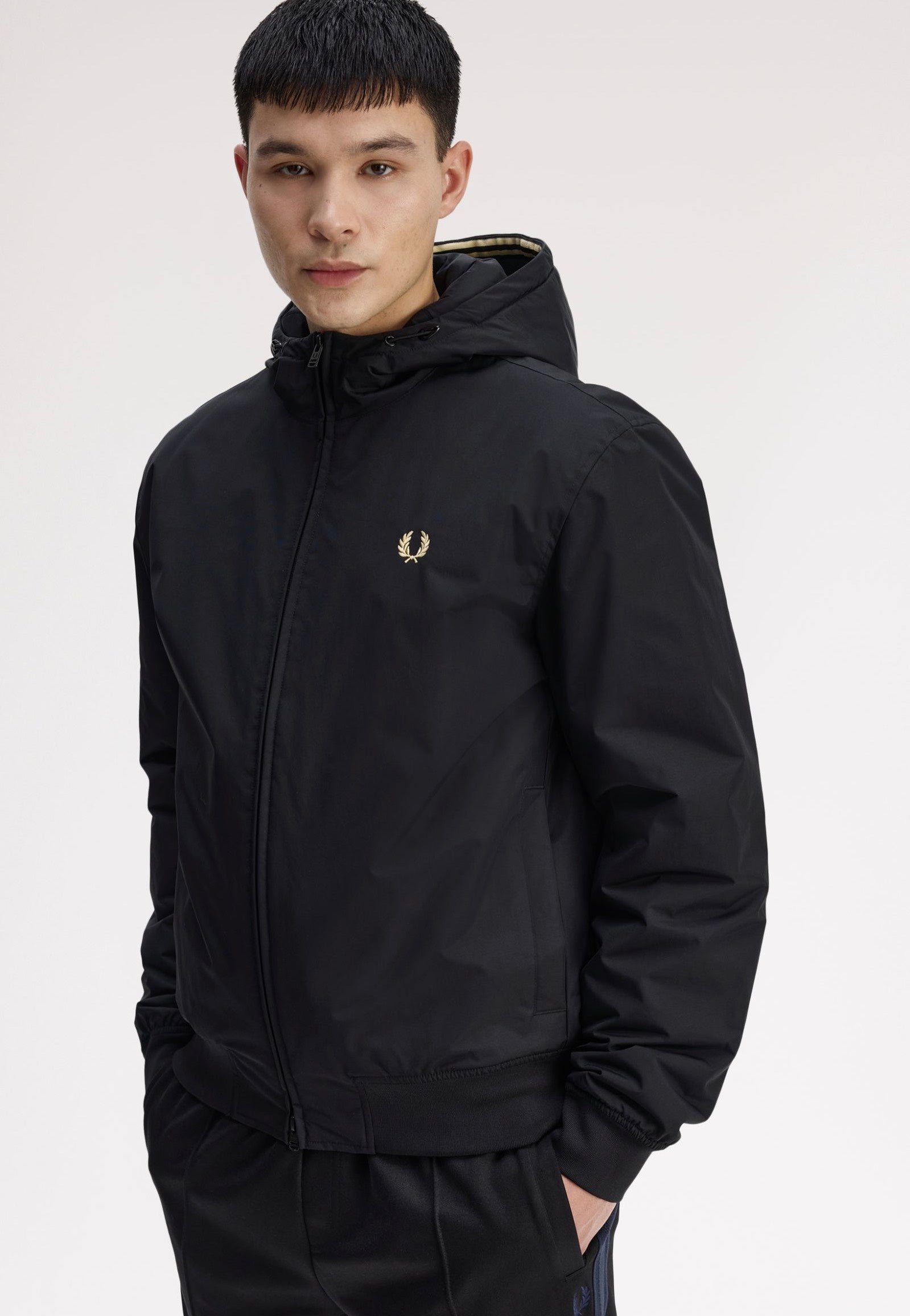 Fred Perry - Hooded Brentham Black - Jacket | Men-Image