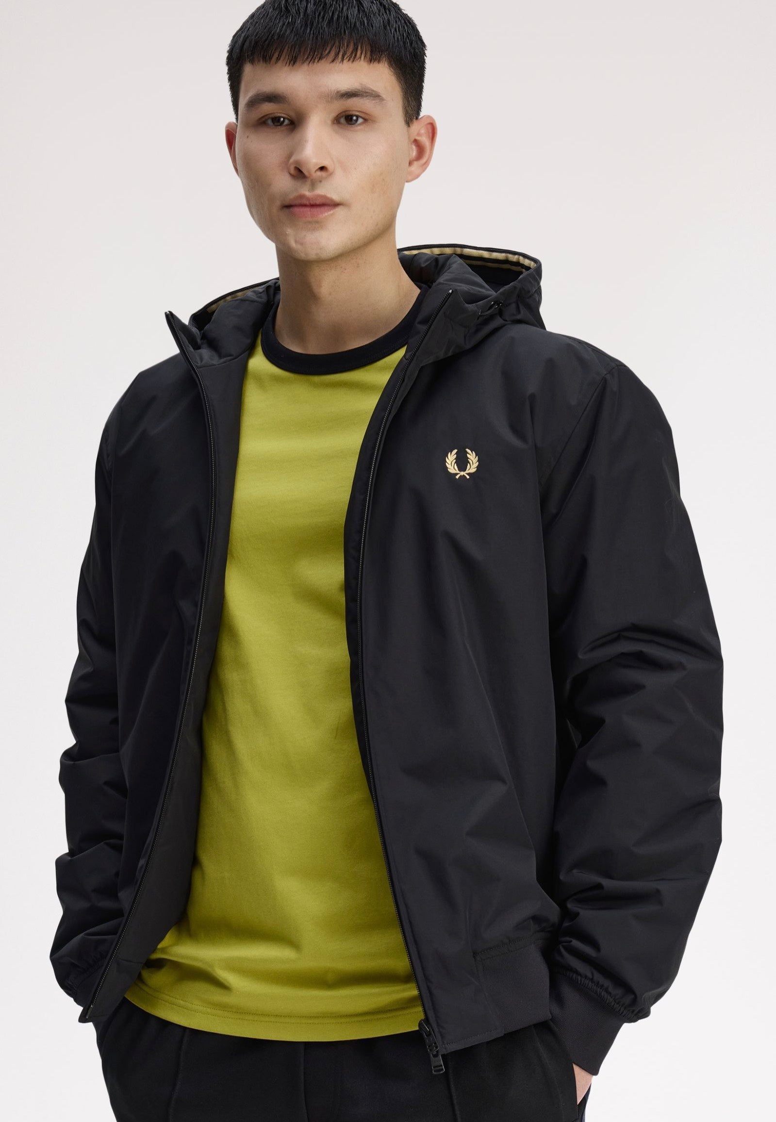Fred Perry - Hooded Brentham Black - Jacket | Men-Image