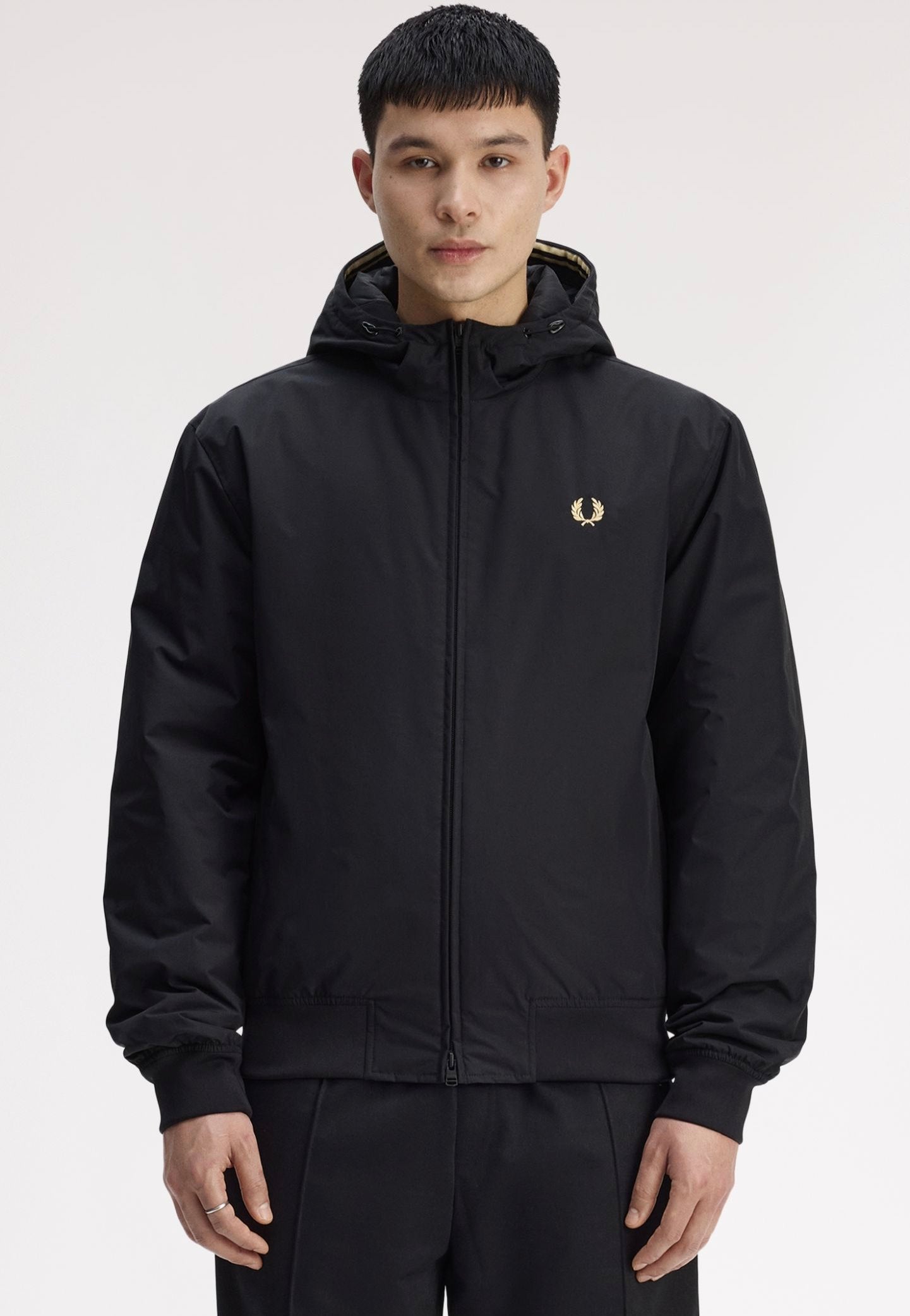 Fred Perry - Hooded Brentham Black - Jacket | Men-Image