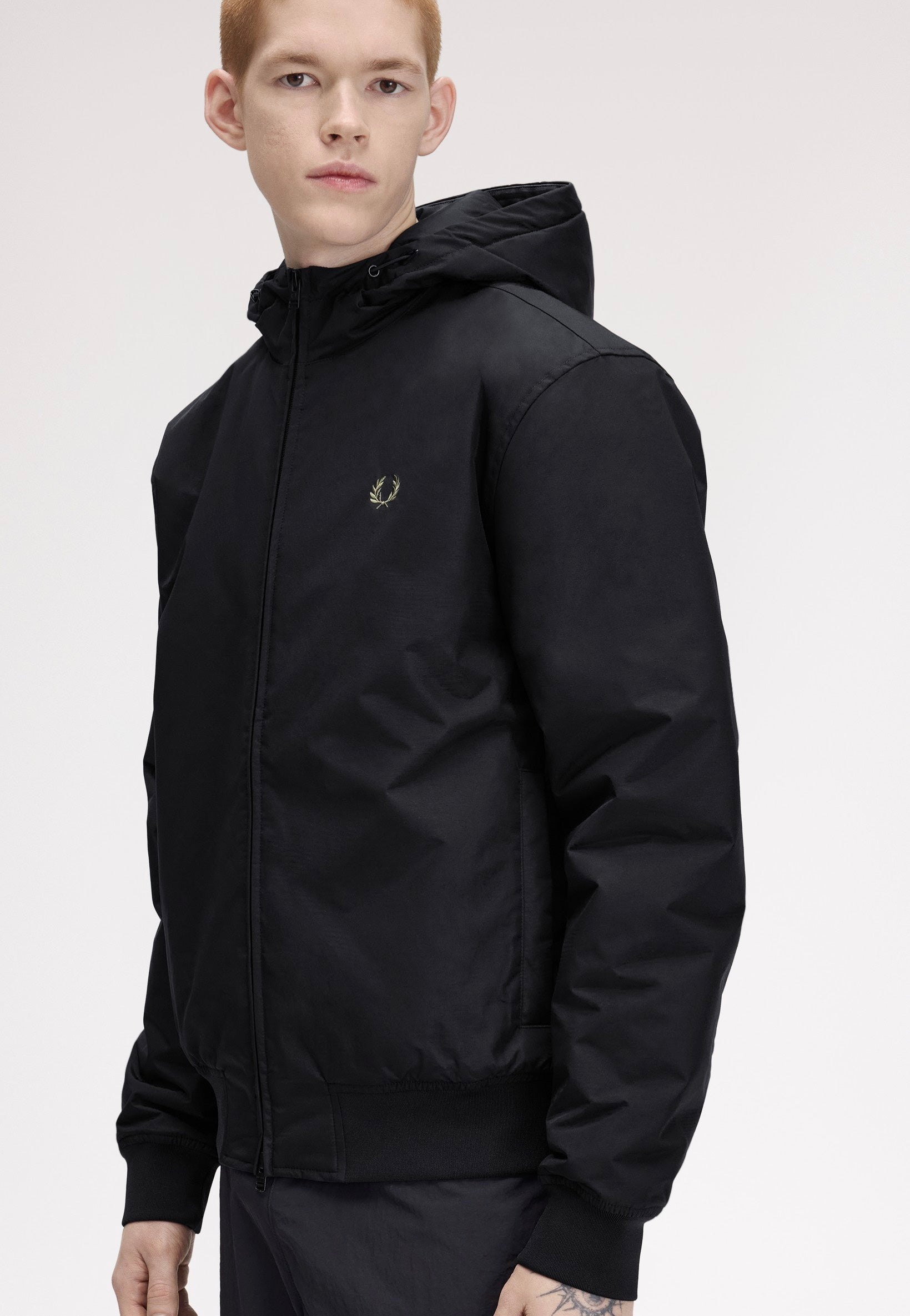 Fred Perry - Hooded Brentham Black - Jacket | Men-Image