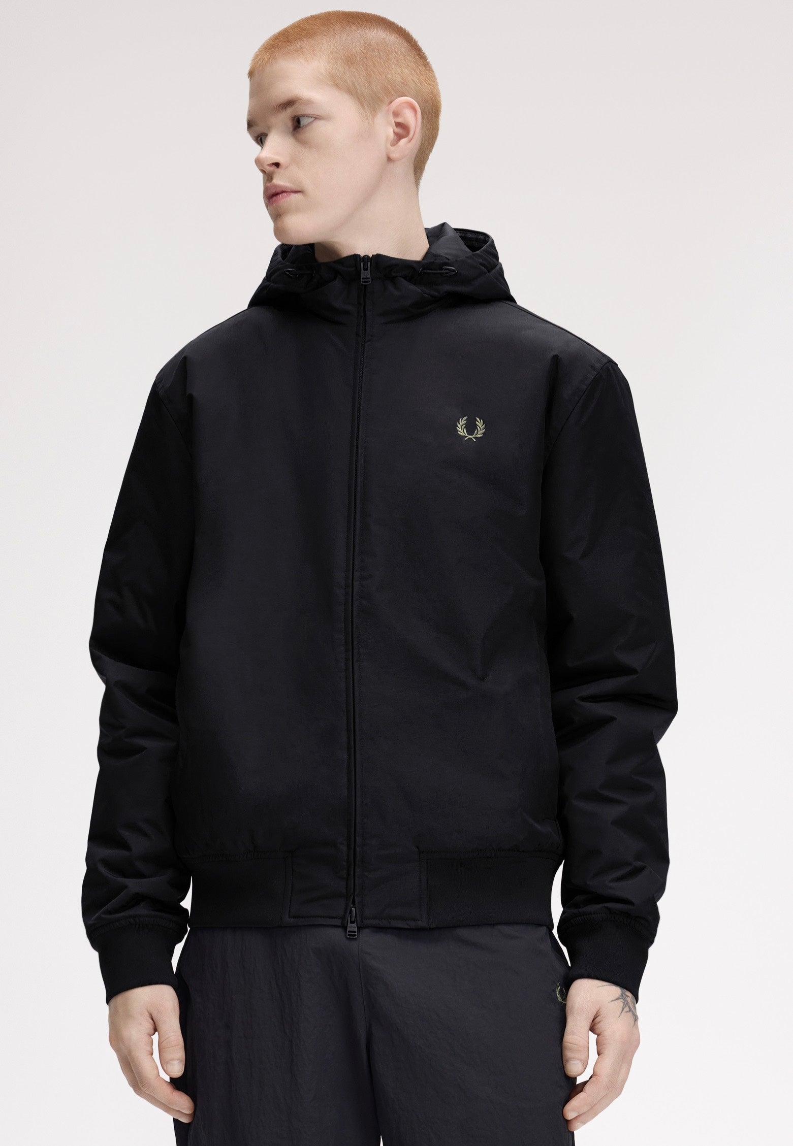 Fred Perry - Hooded Brentham Black - Jacket | Men-Image