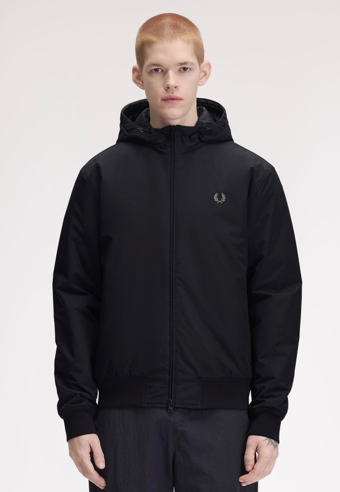 Fred Perry - Hooded Brentham Black - Jacket | Men-Image