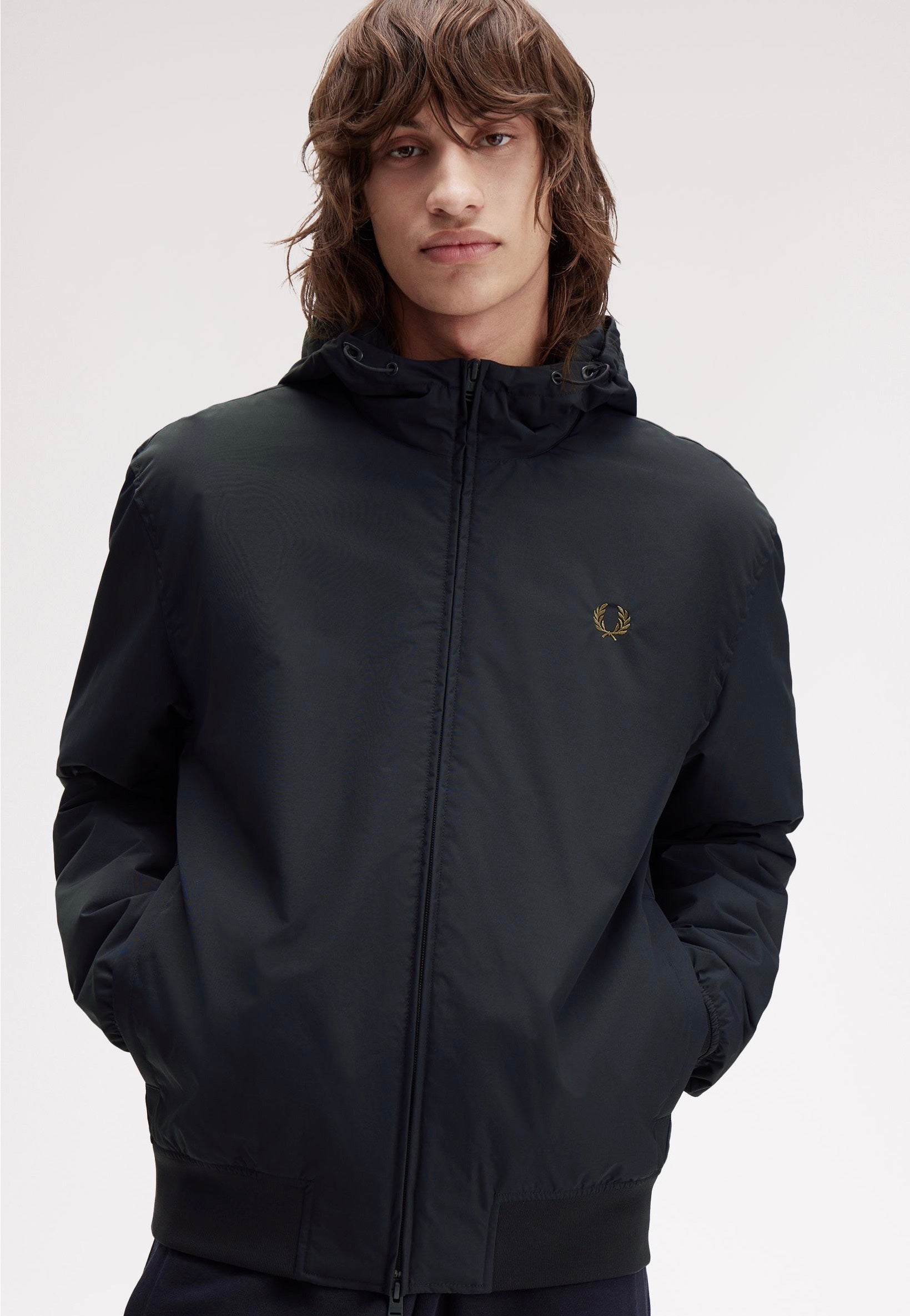 Fred Perry - Hooded Brentham Navy - Jacket | Men-Image