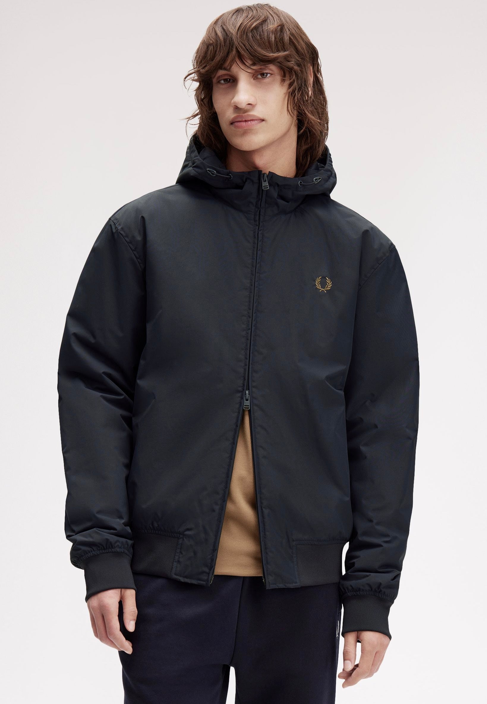 Fred Perry - Hooded Brentham Navy - Jacket | Men-Image