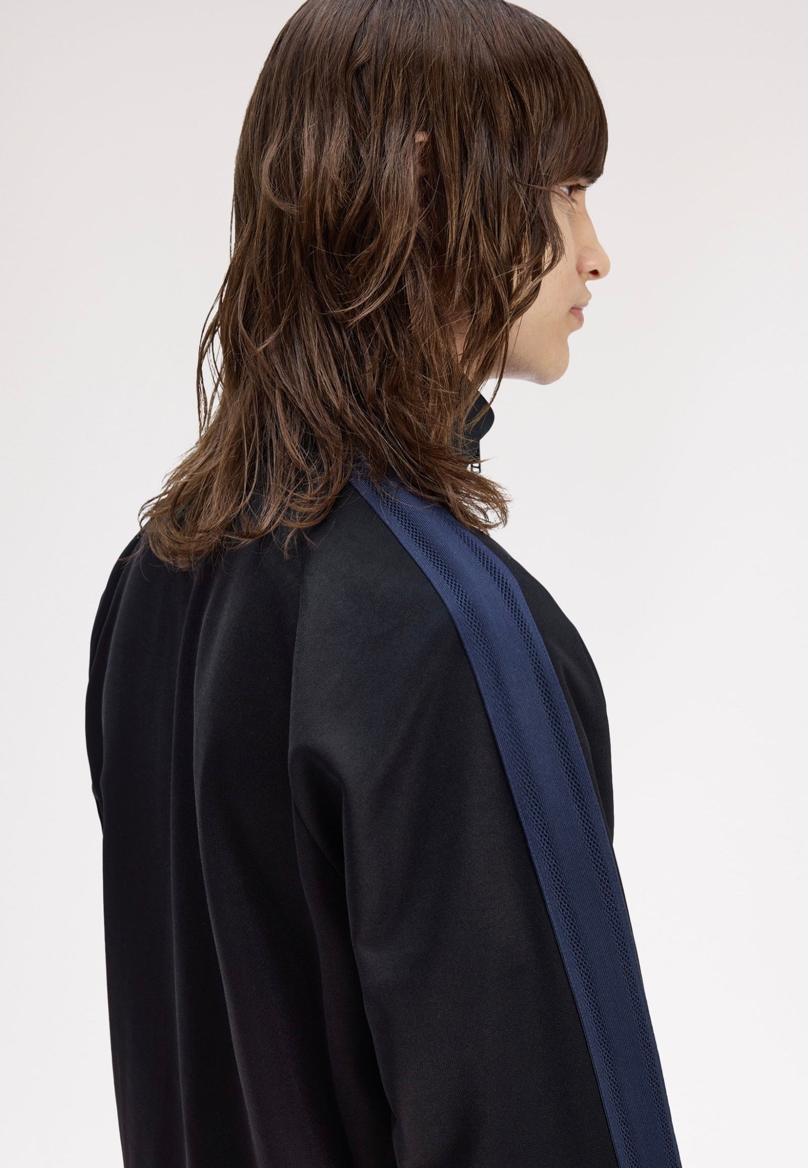 Fred Perry - Mesh Taped Black - Track Jacket | Men-Image