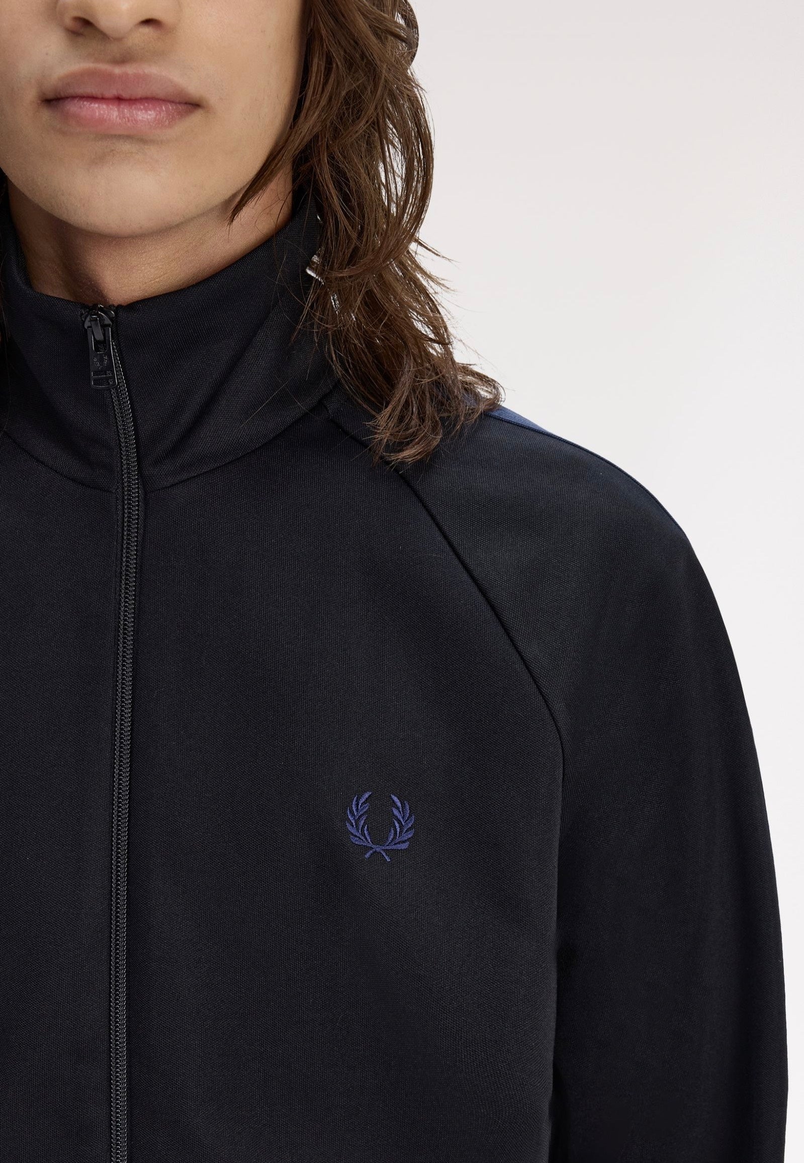 Fred Perry - Mesh Taped Black - Track Jacket | Men-Image