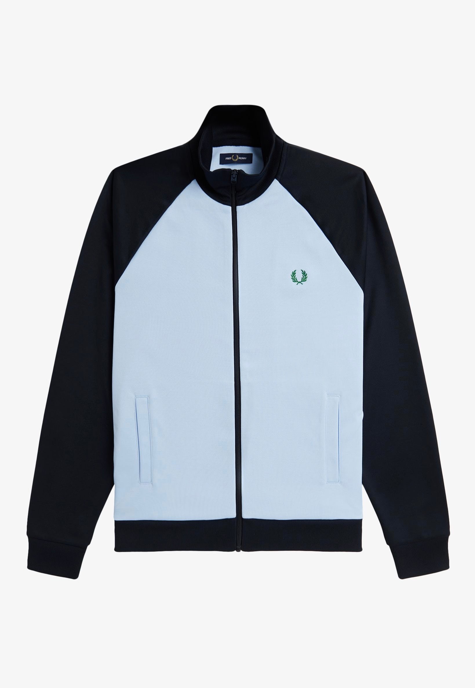 Fred Perry - Contrast Sleeve Track Blue/Navy - Track Jacket | Men-Image