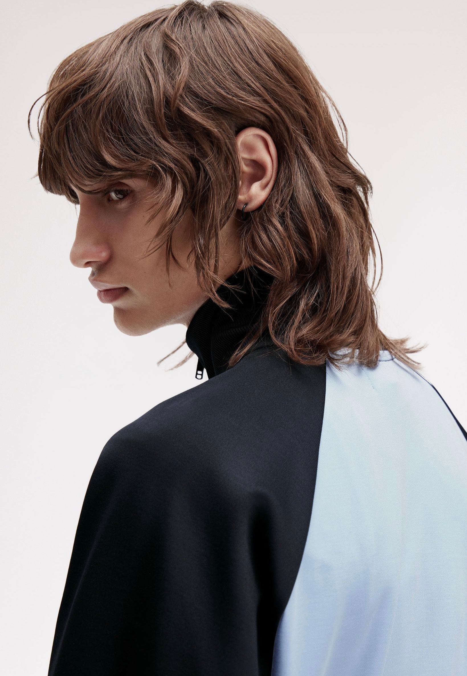 Fred Perry - Contrast Sleeve Track Blue/Navy - Track Jacket | Men-Image