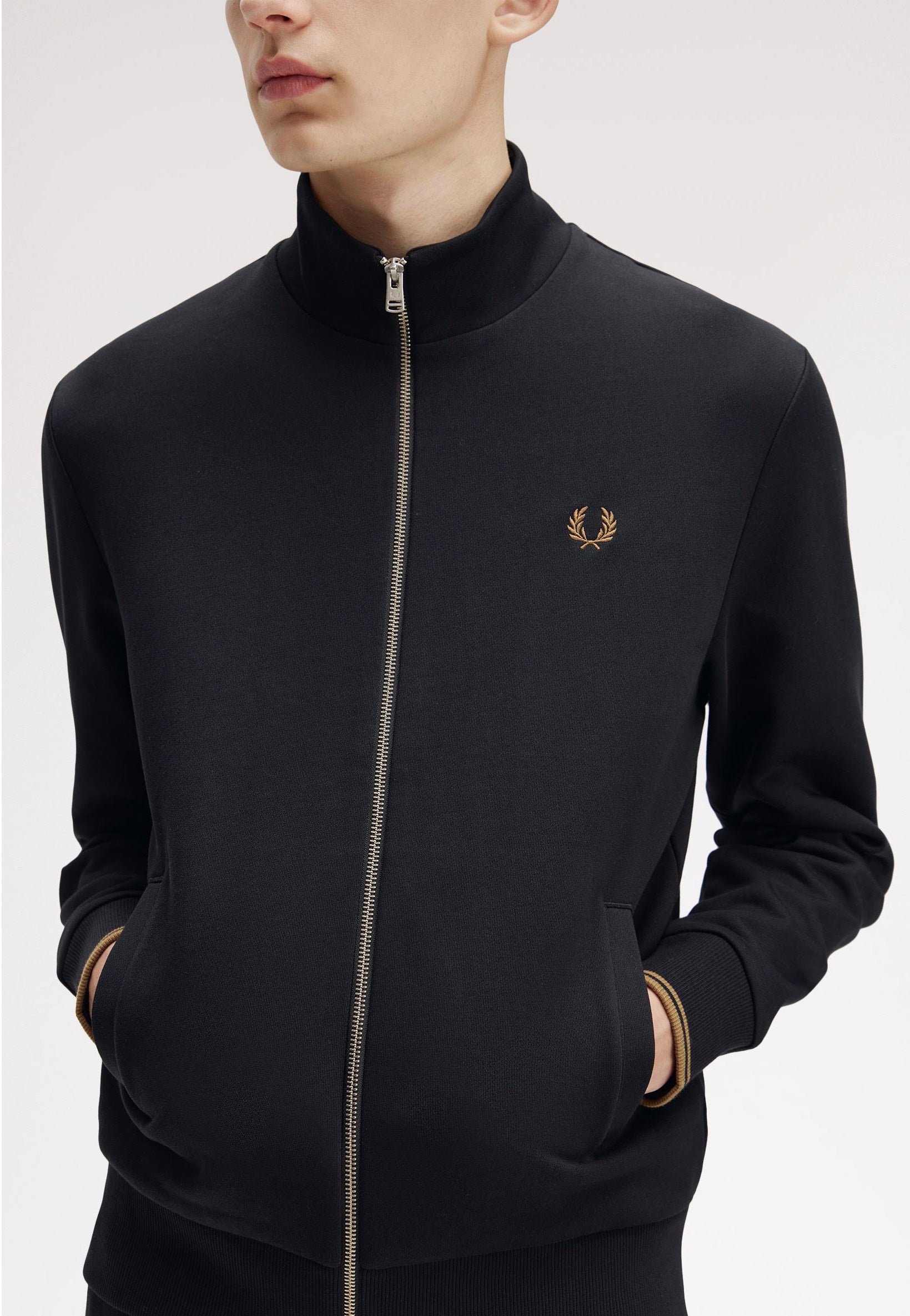 Fred Perry - Zip Through Black - Track Jacket | Men-Image