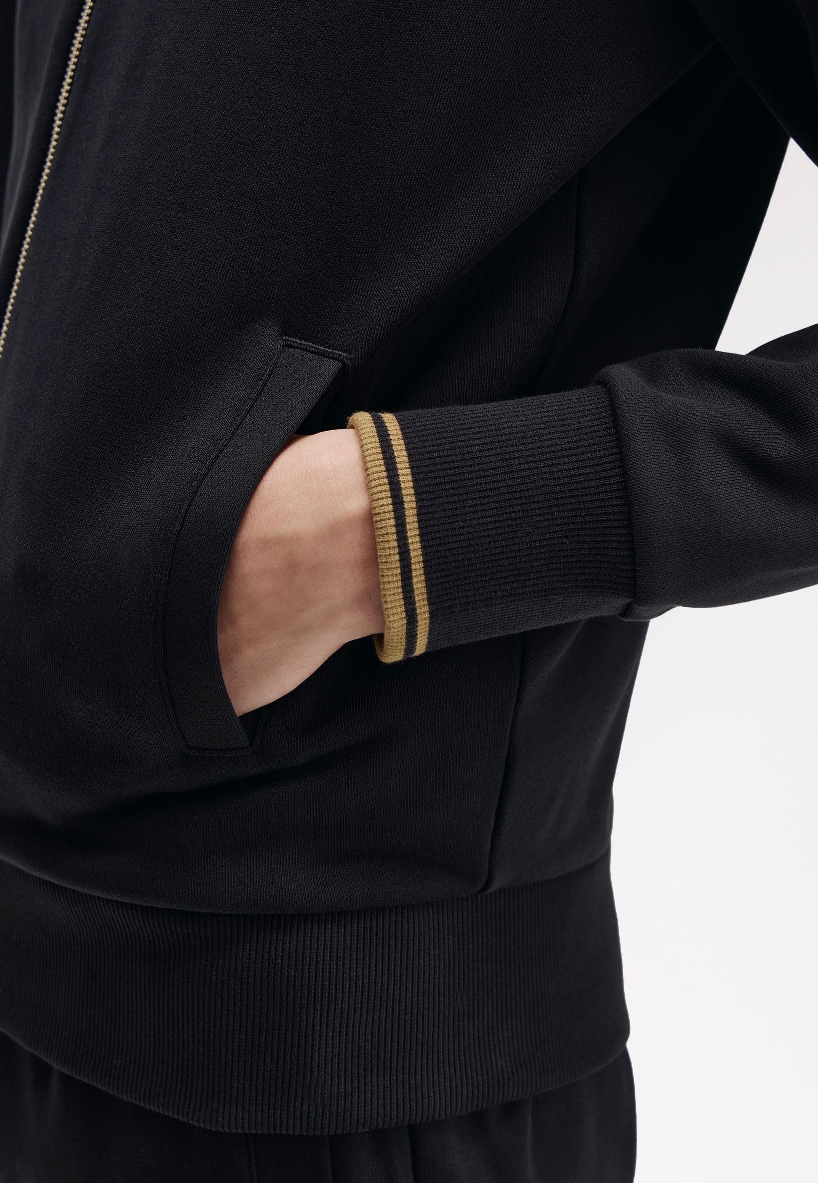 Fred Perry - Zip Through Black - Track Jacket | Men-Image