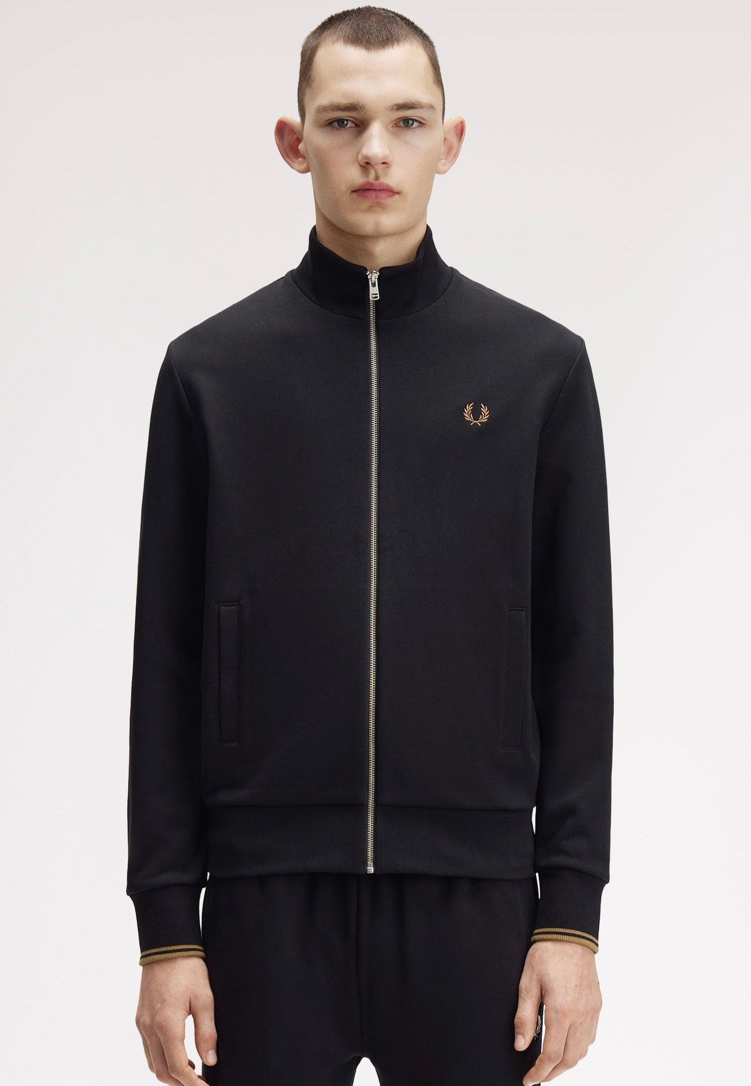 Fred Perry - Zip Through Black - Track Jacket | Men-Image