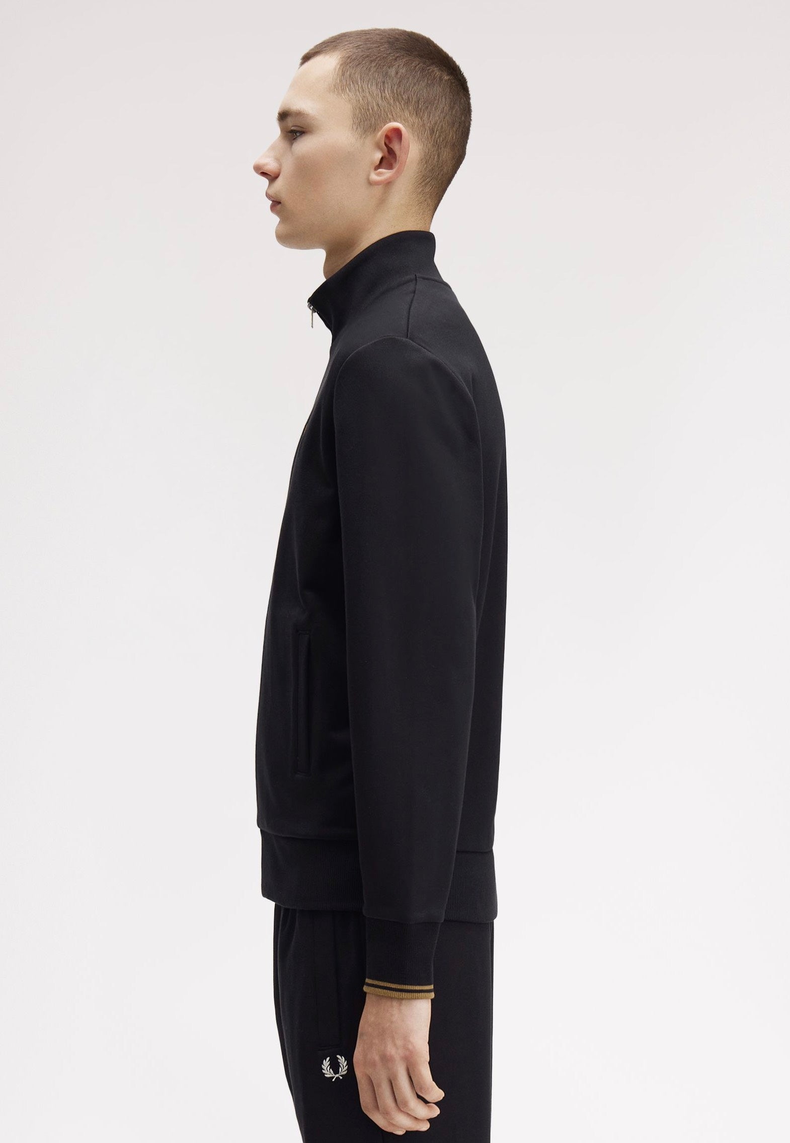 Fred Perry - Zip Through Black - Track Jacket | Men-Image