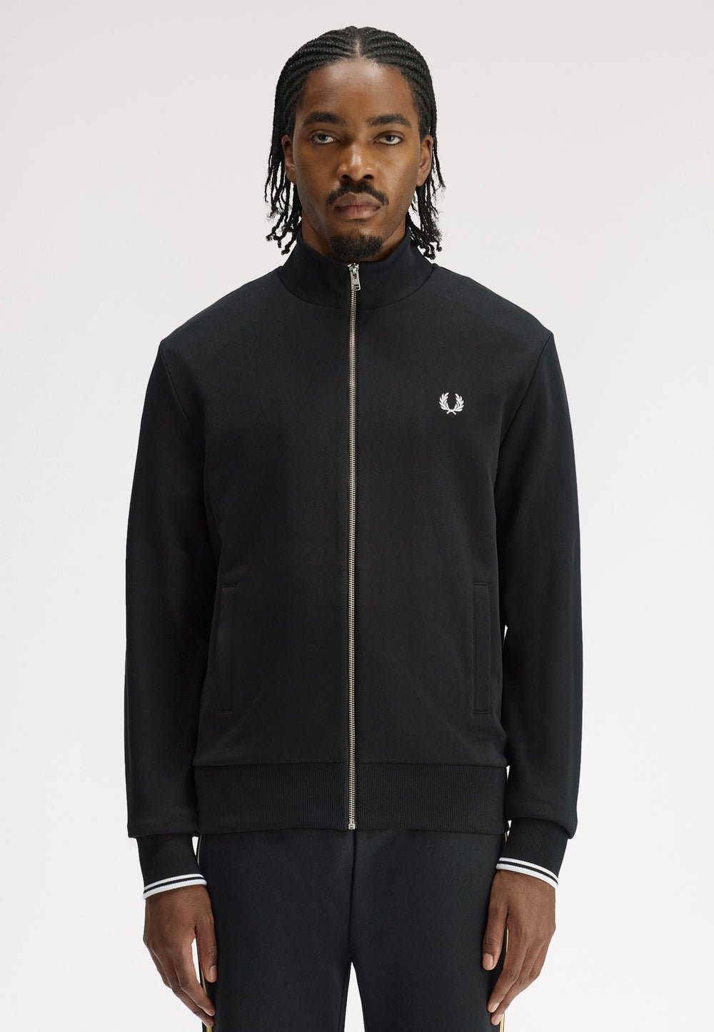 Fred Perry Zip Through Black - Jacket | Impericon
