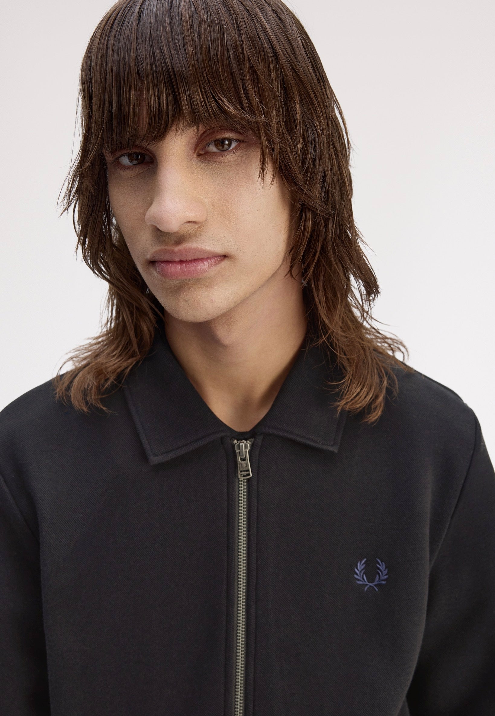 Fred Perry - Zip Through Collared Black - Jacket | Impericon