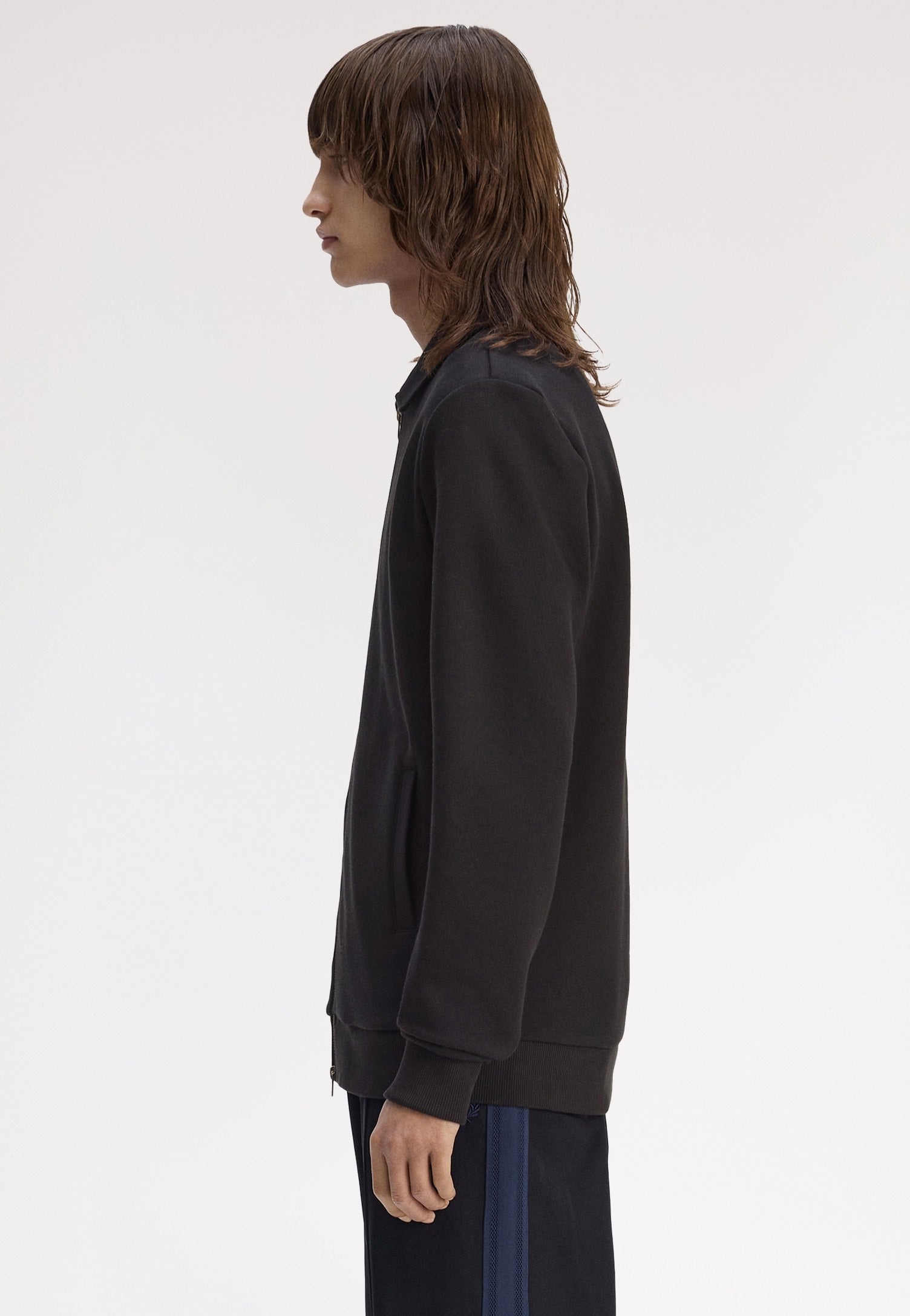 Fred Perry - Zip Through Collared Black - Jacket | Men-Image