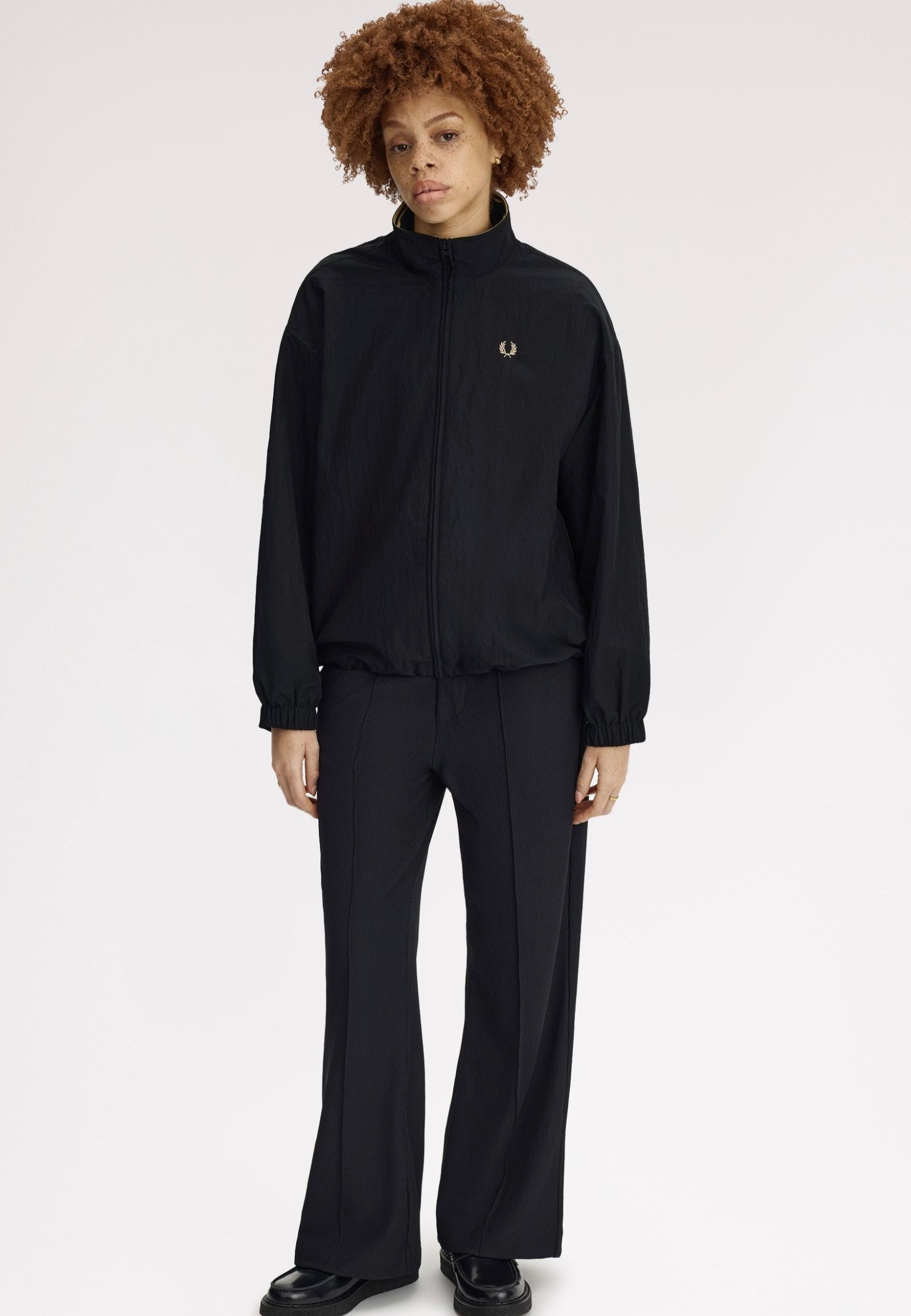 Fred Perry - Zip-Through Black/Champagne - Jacket | Women-Image