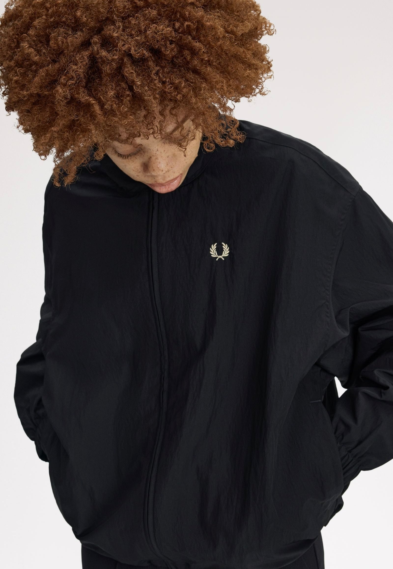 Fred Perry - Zip-Through Black/Champagne - Jacket | Women-Image