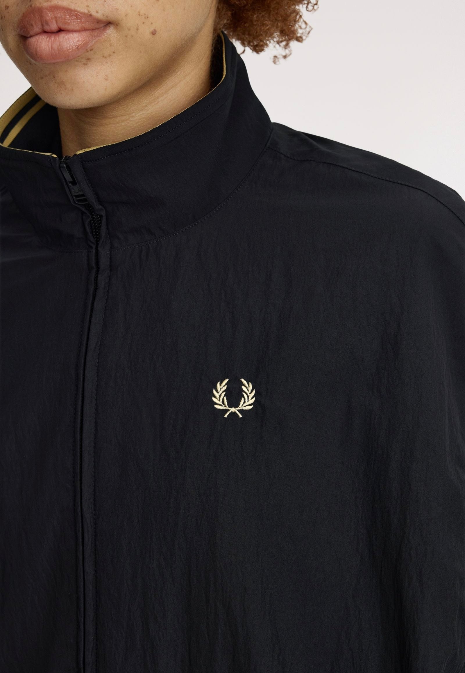 Fred Perry - Zip-Through Black/Champagne - Jacket | Women-Image