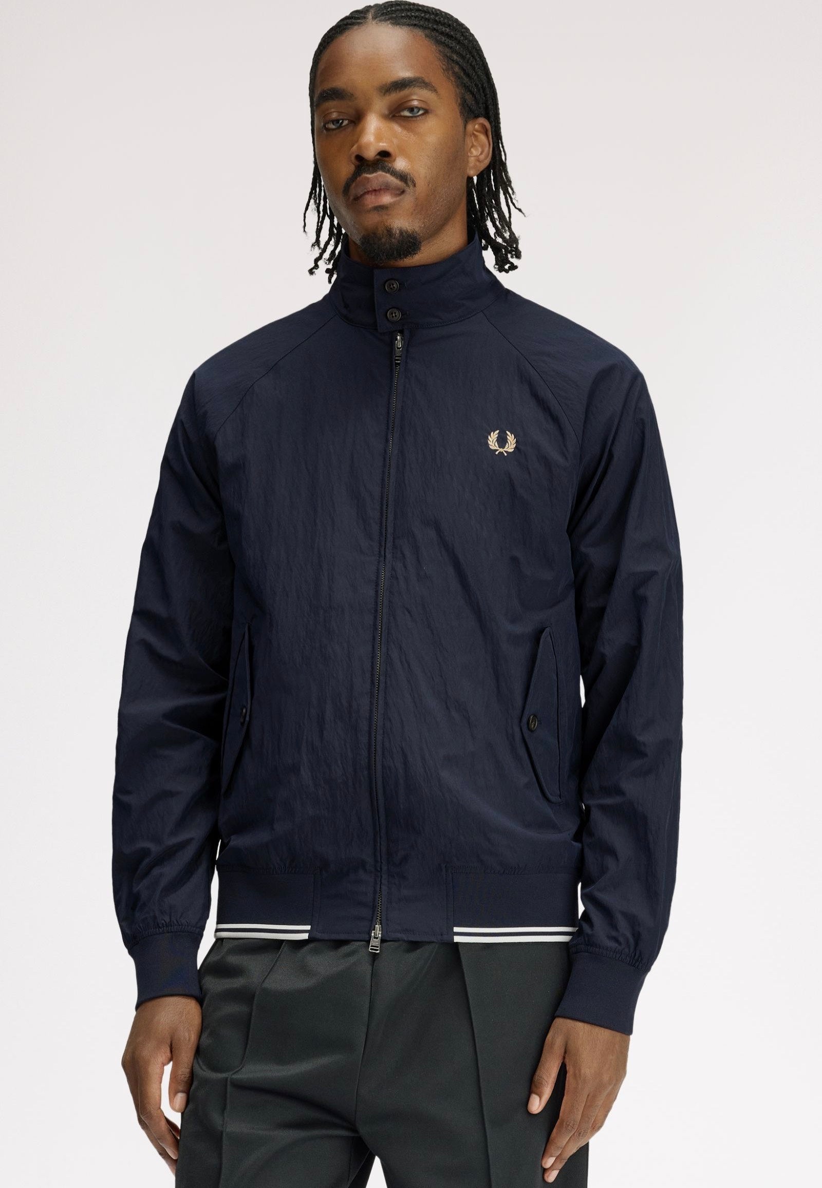 Fred Perry - Crinkle Harrington Navy - Jacket | Impericon