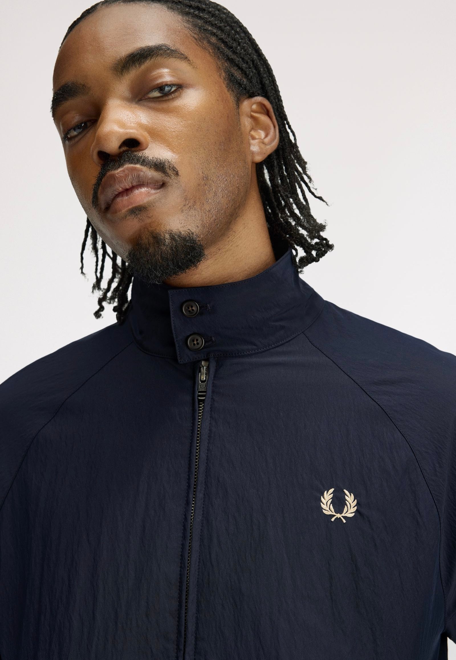 Fred Perry - Crinkle Harrington Navy - Jacket | Men-Image