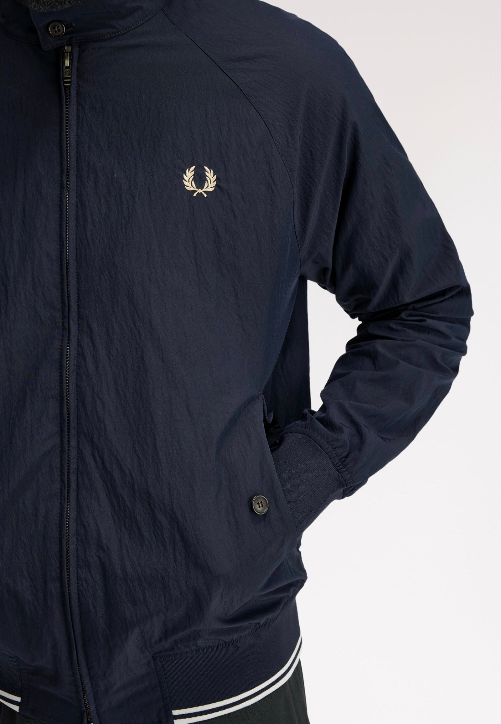 Fred Perry - Crinkle Harrington Navy - Jacket | Men-Image