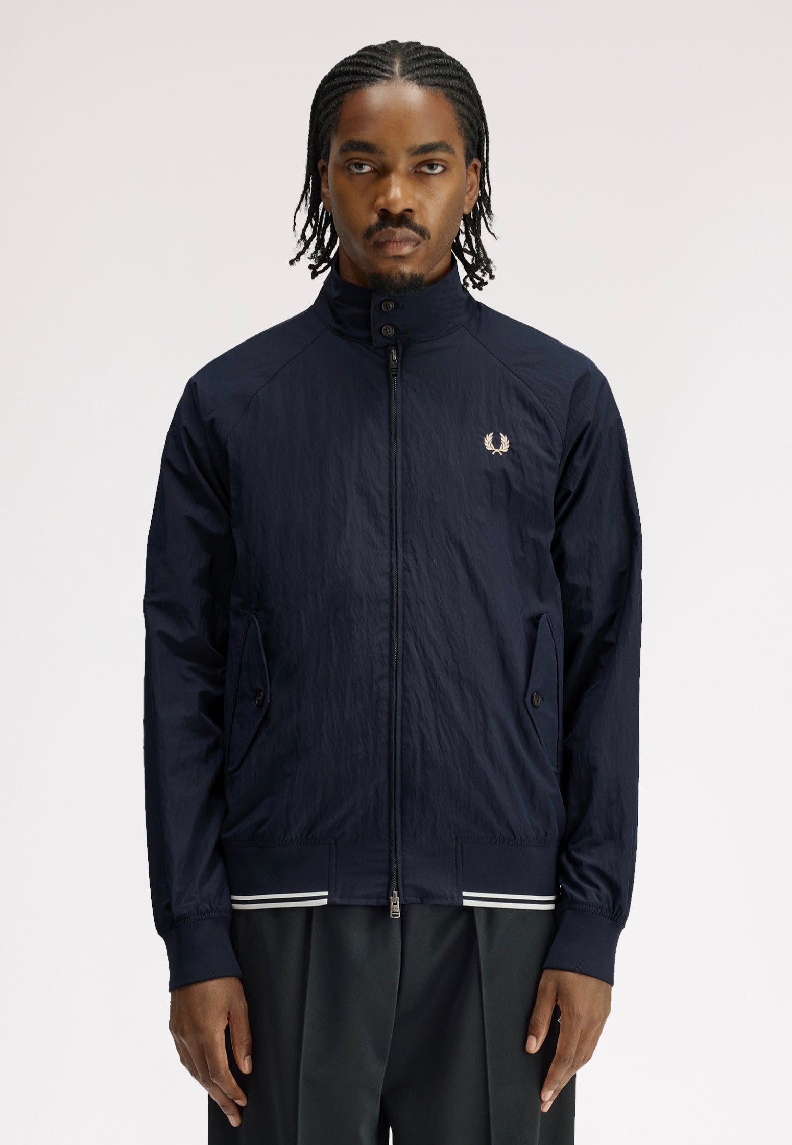 Fred Perry - Crinkle Harrington Navy - Jacket | Men-Image