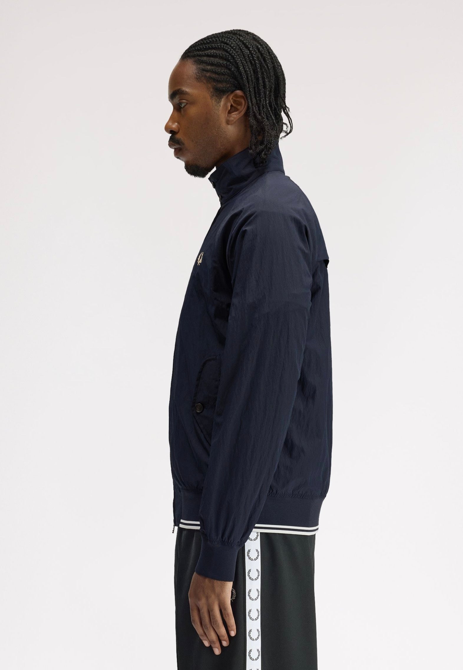 Fred Perry - Crinkle Harrington Navy - Jacket | Men-Image