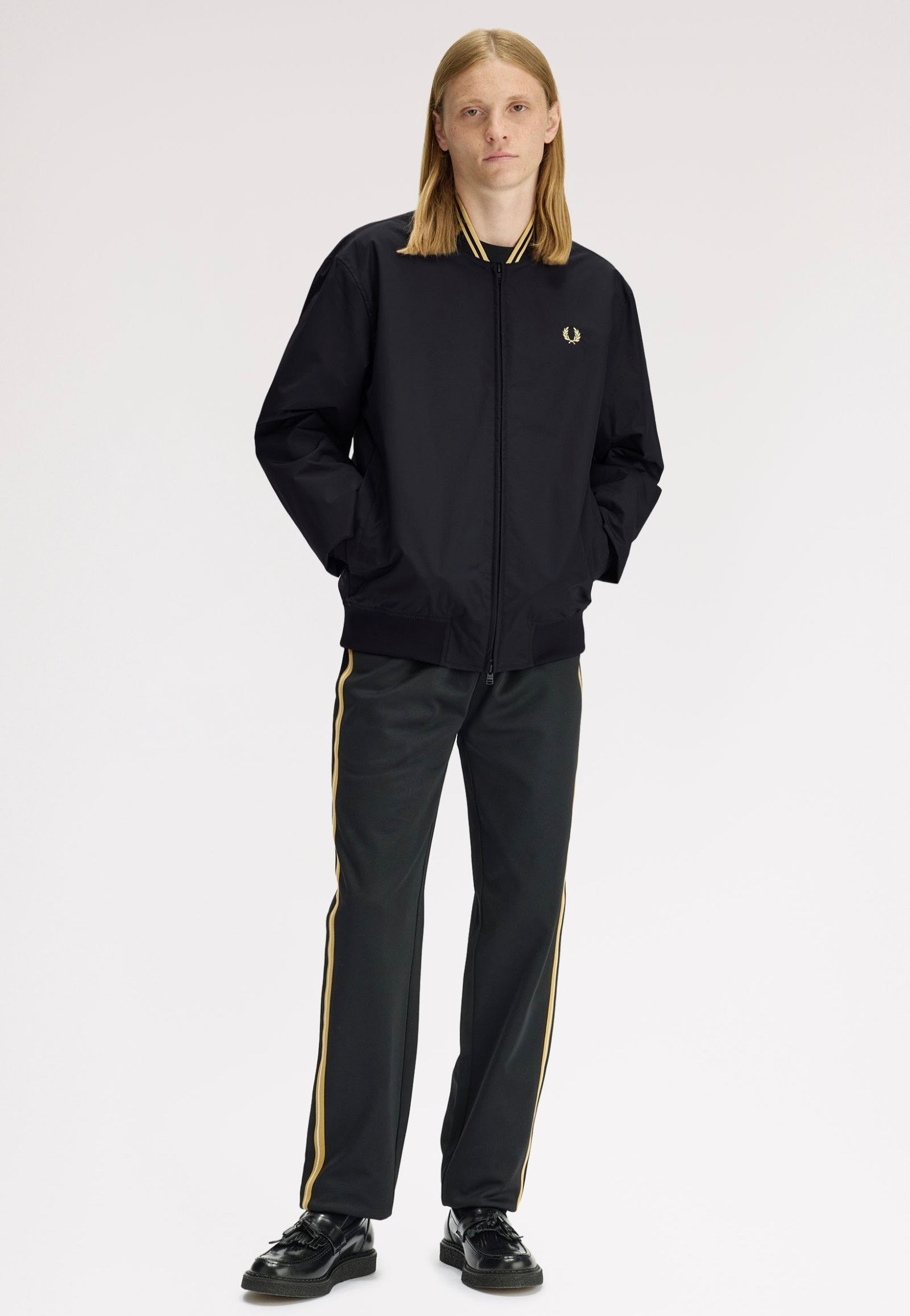 Fred Perry - Brentham Bomber Black - Jacket | Men-Image