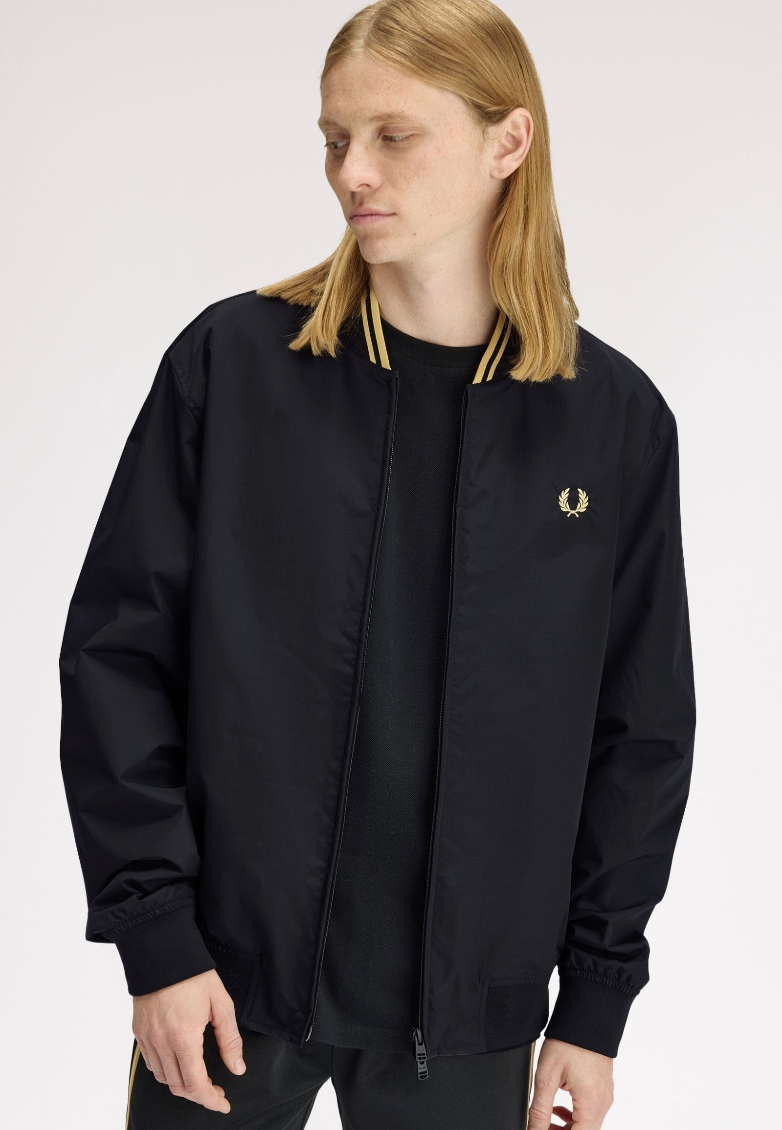 Fred Perry - Brentham Bomber Black - Jacket | Men-Image