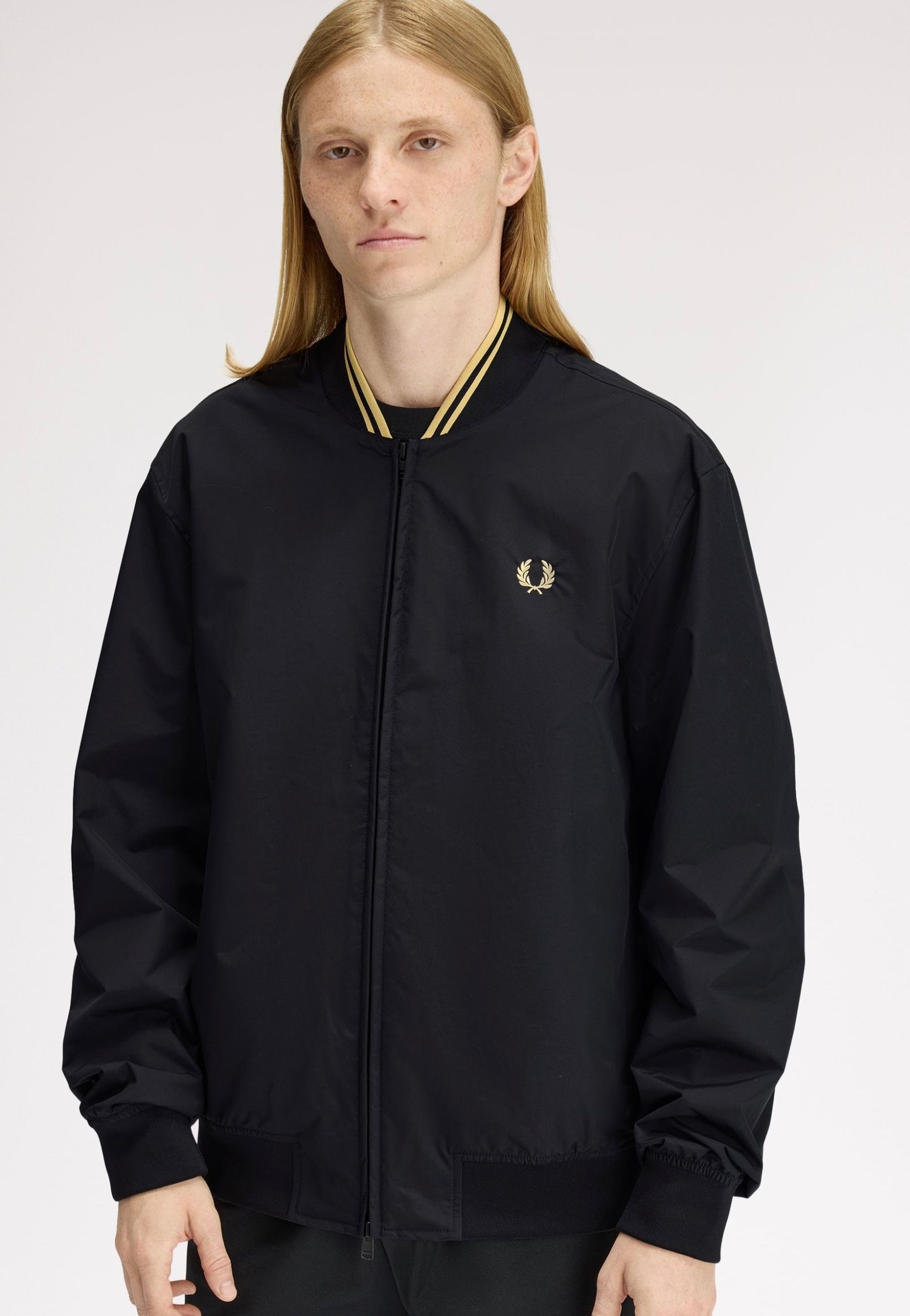 Fred Perry - Brentham Bomber Black - Jacket | Men-Image