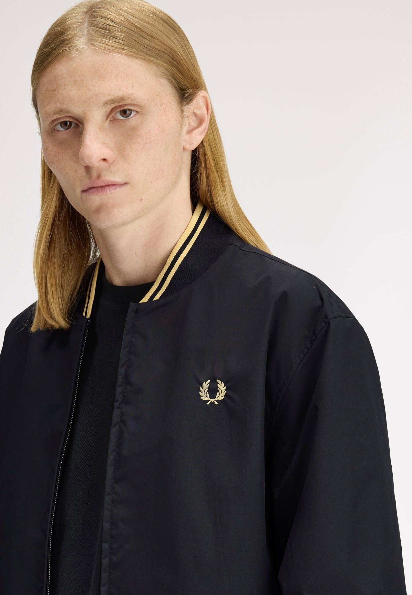 Fred Perry - Brentham Bomber Black - Jacket | Men-Image