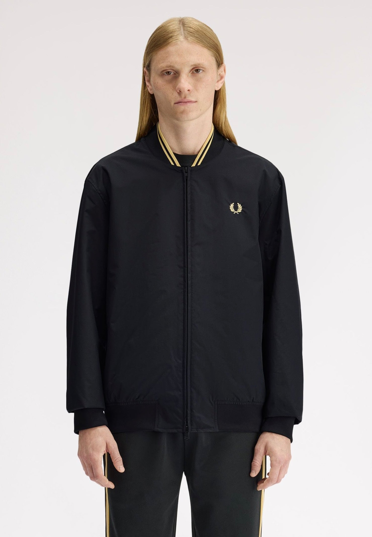 Fred Perry - Brentham Bomber Black - Jacket | Men-Image