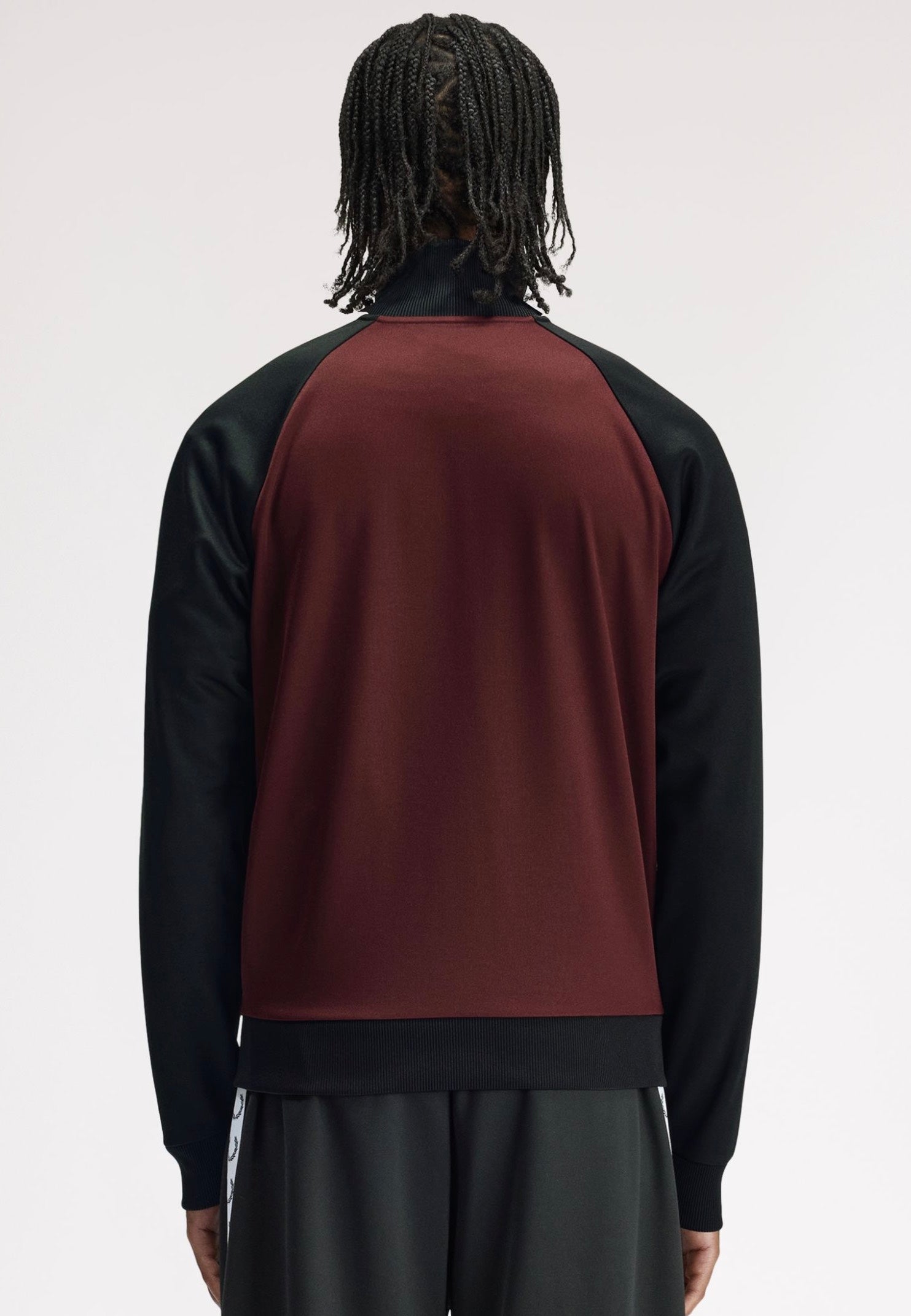Fred Perry - Contrast Sleeve Oxblood - Track Jacket | Men-Image